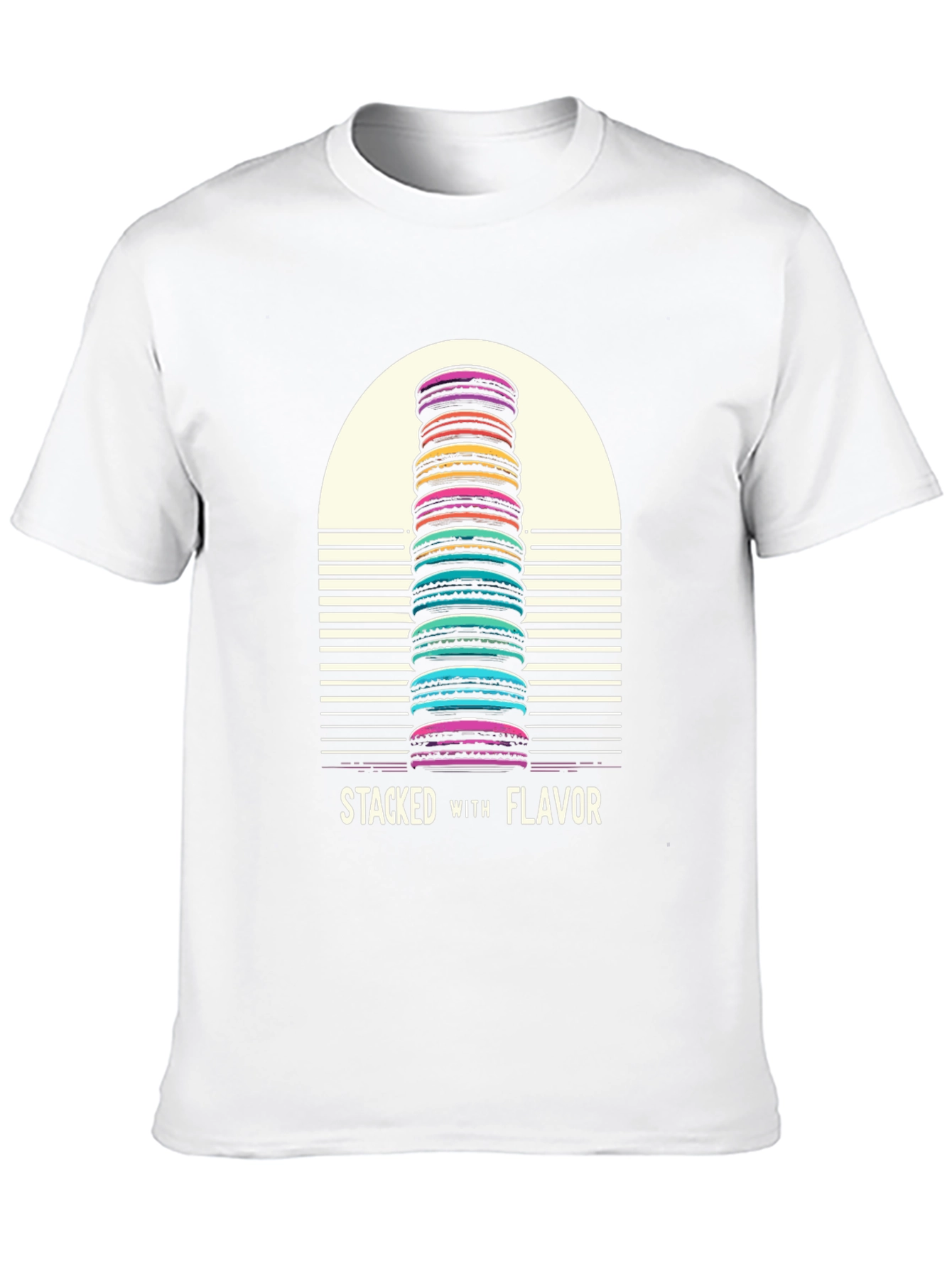 Stacked with Flavor Macaron T-Shirt