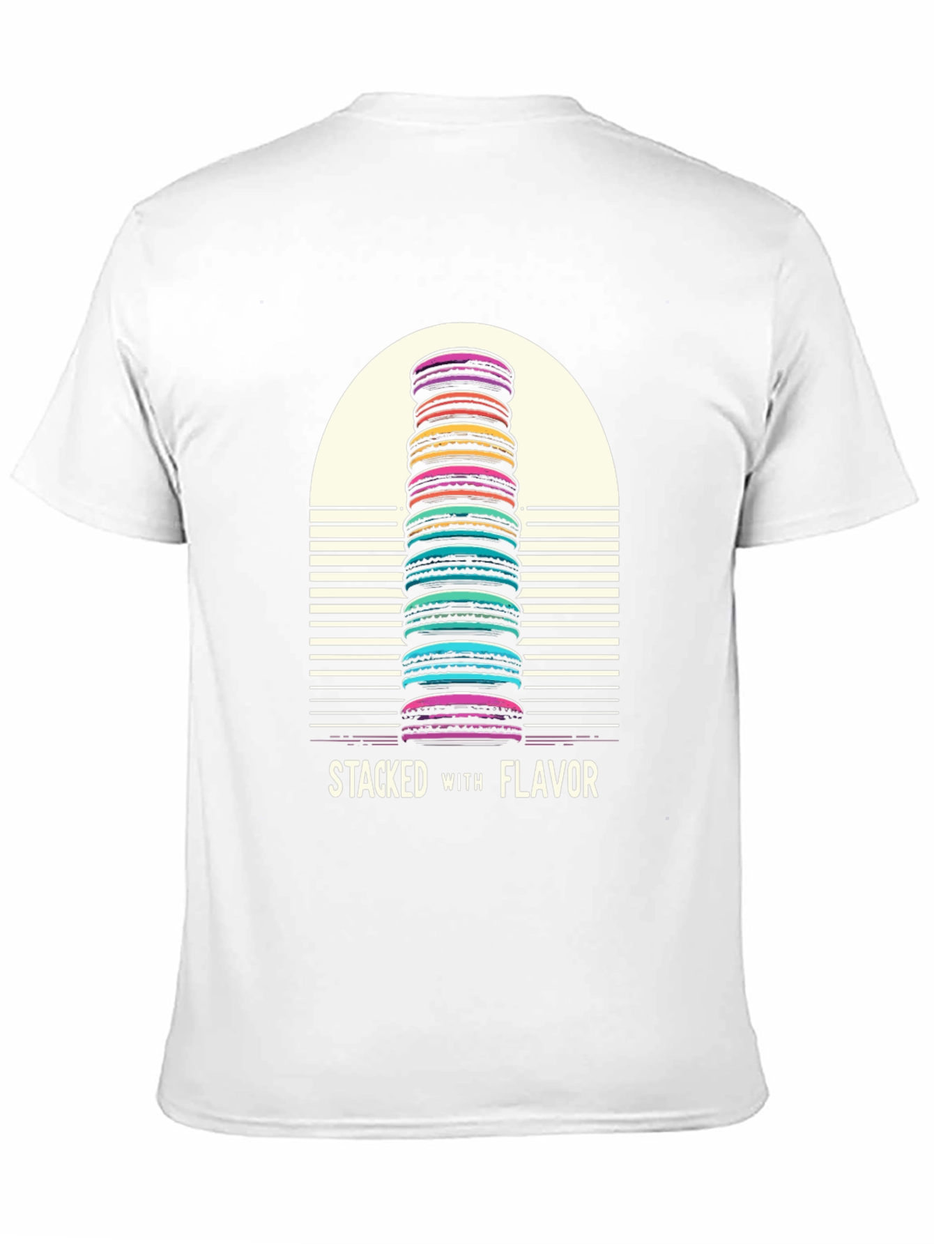 Stacked with Flavor Macaron T-Shirt