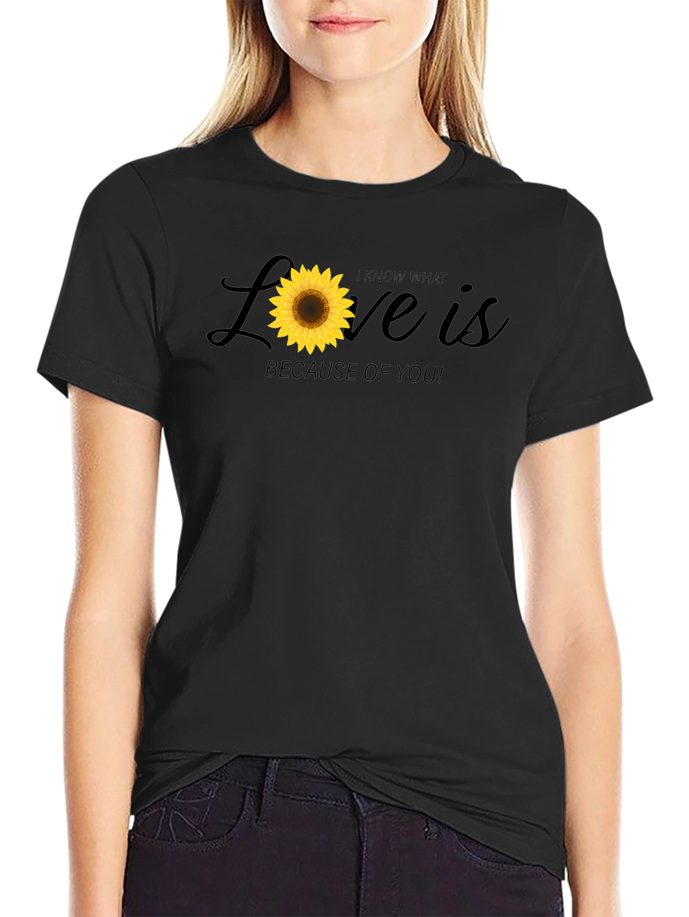 Sunflower Love Graphic T-Shirt