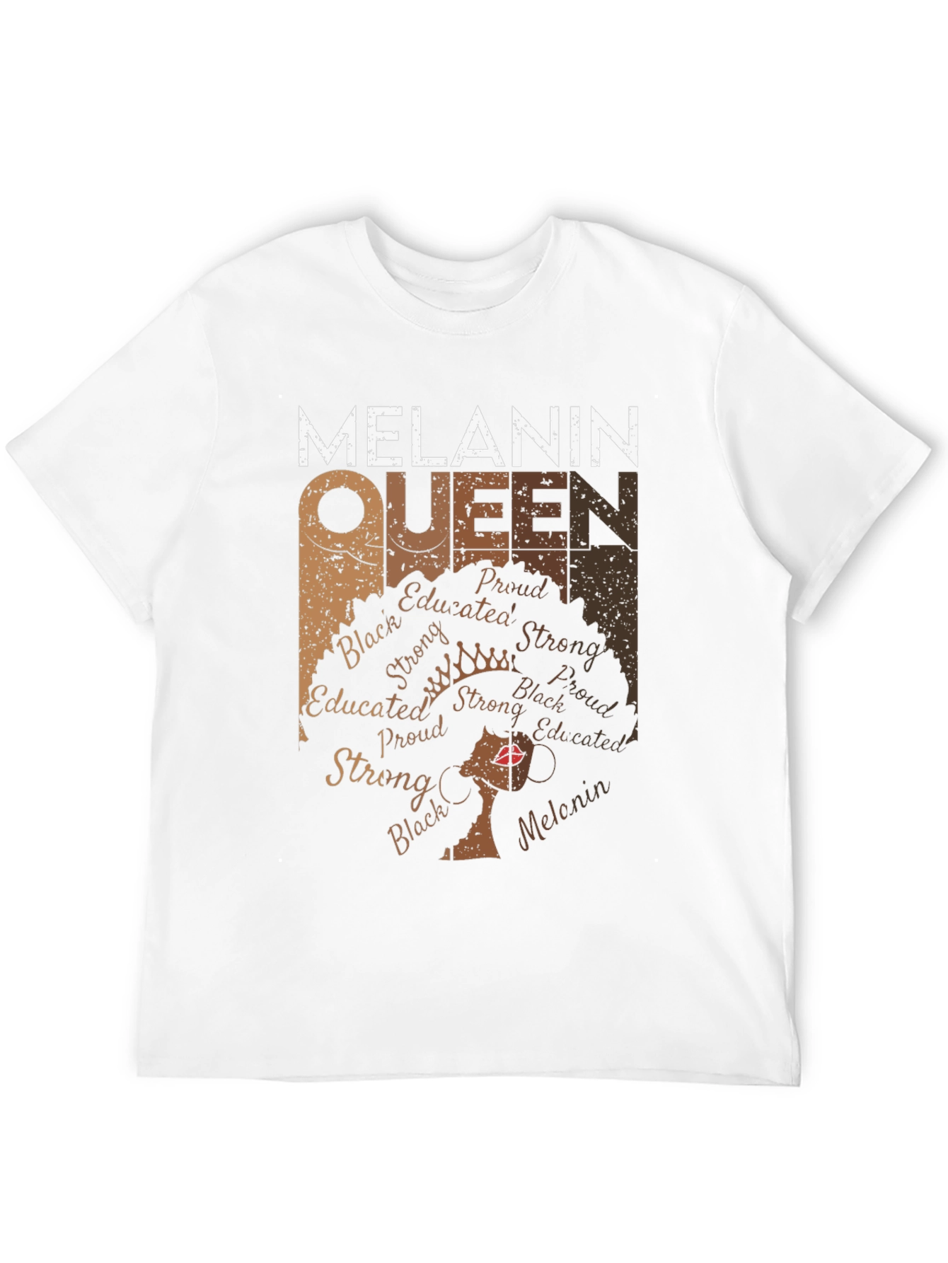 Melanin Queen Graphic T-Shirt - Black Pride