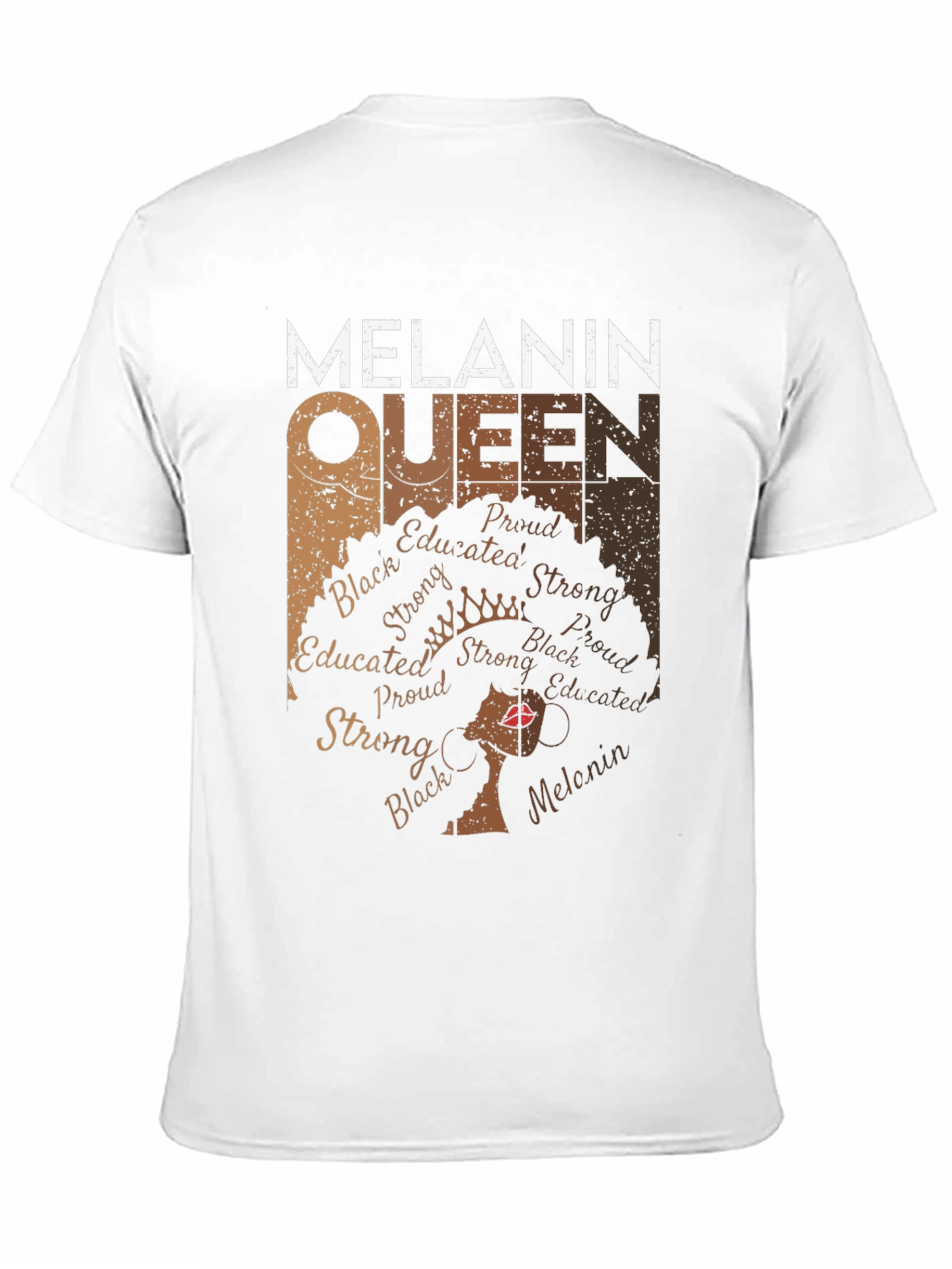 Melanin Queen Graphic T-Shirt - Black Pride