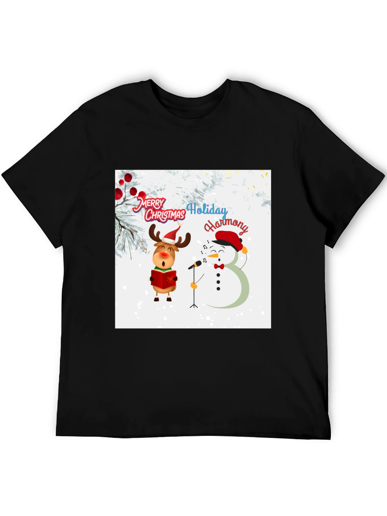 Festive Holiday Harmony Graphic Tee