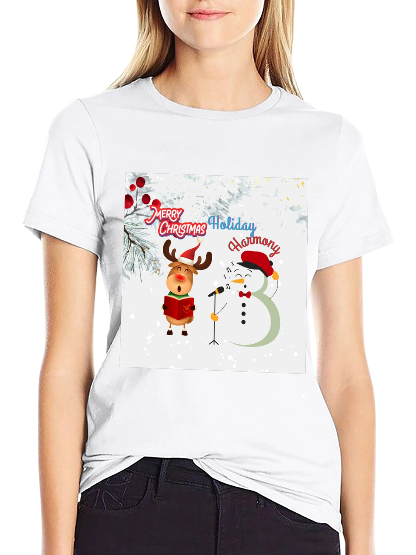Festive Holiday Harmony Graphic Tee