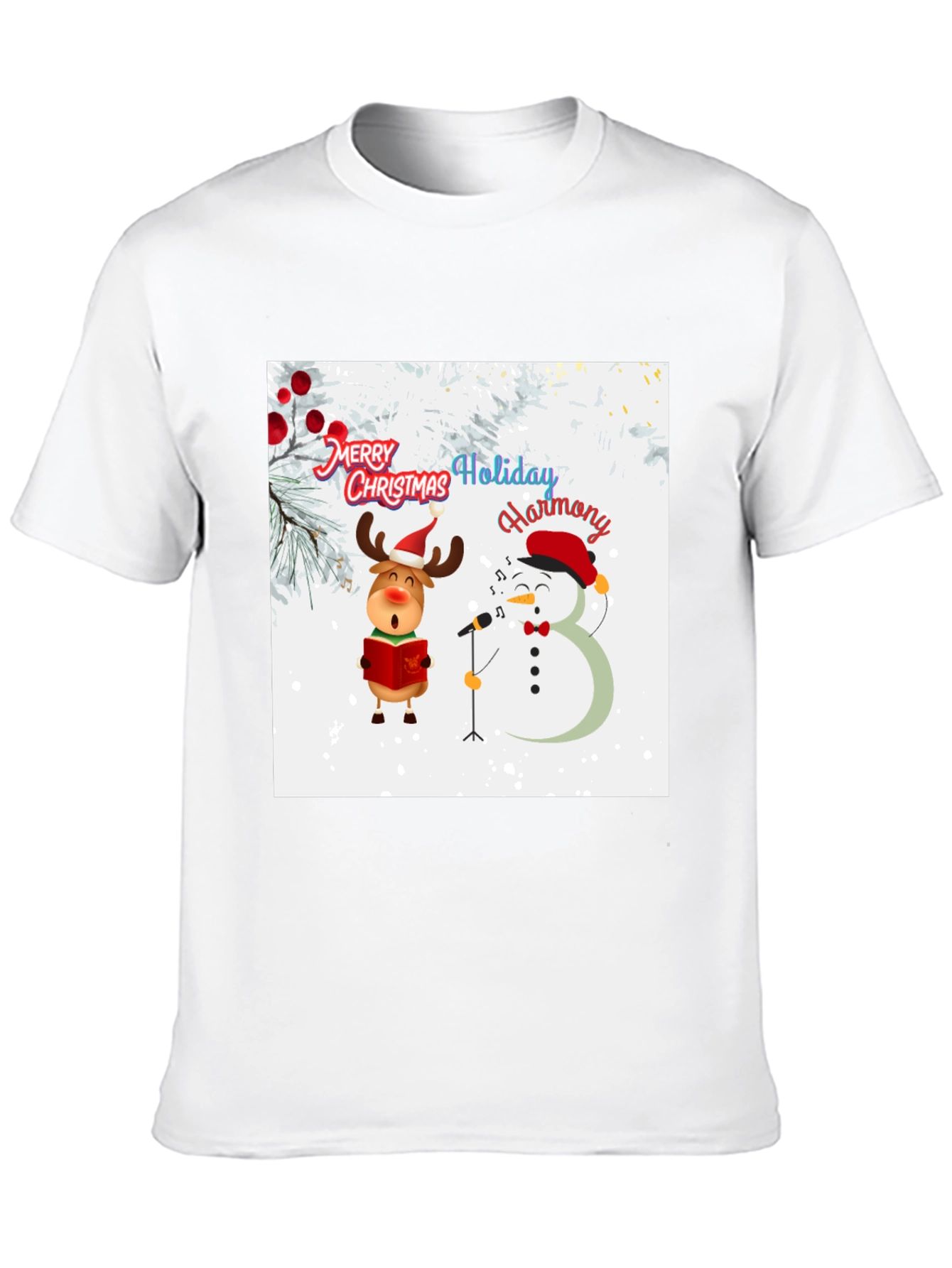 Festive Holiday Harmony Graphic Tee