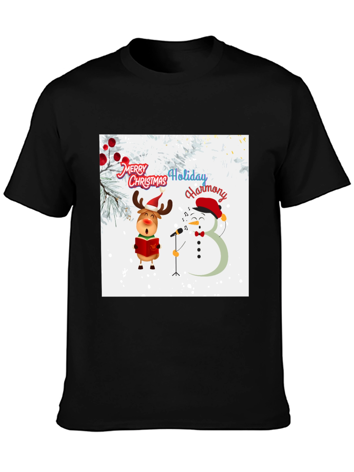 Festive Holiday Harmony Graphic Tee