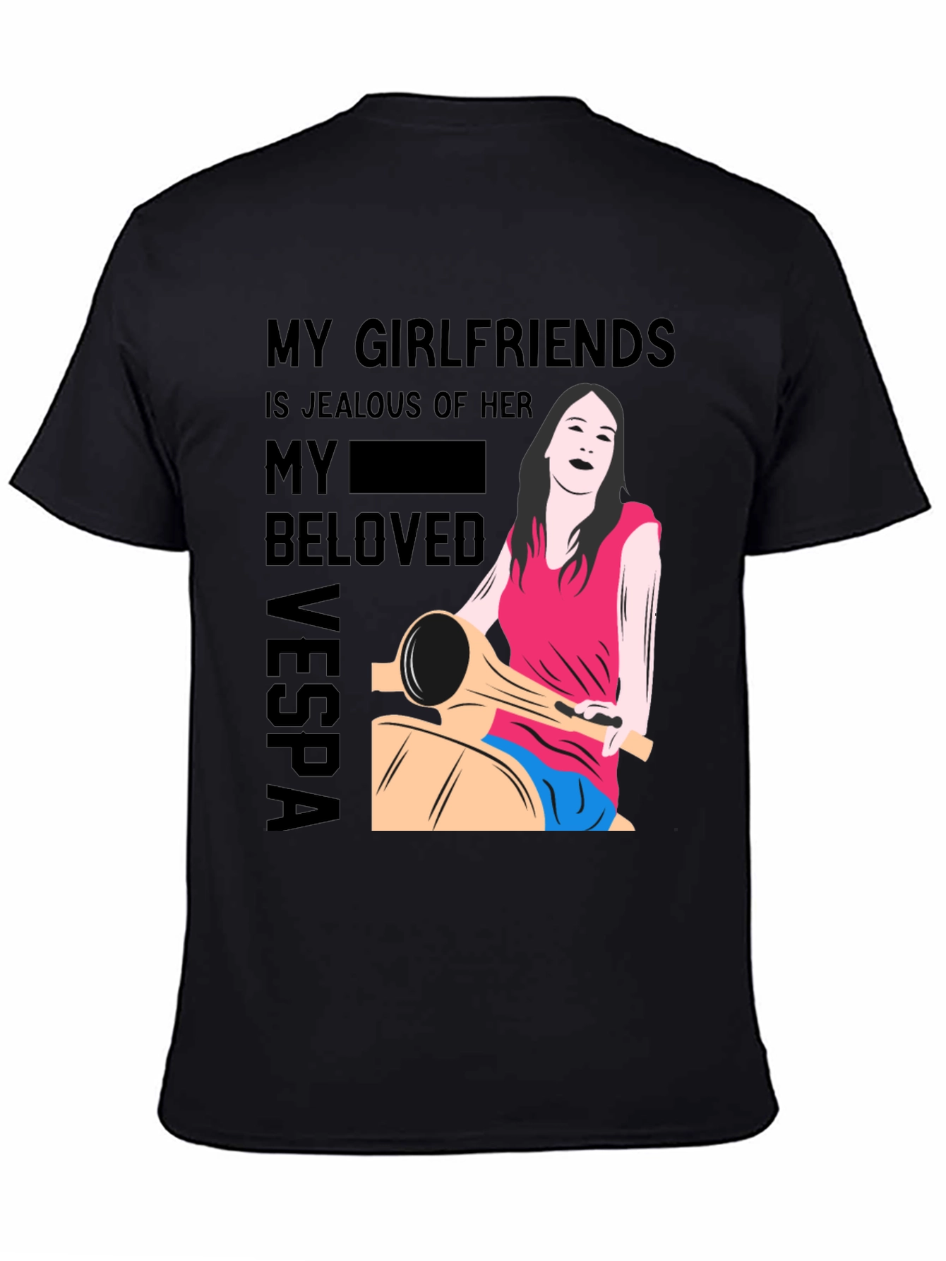 Jealous Girlfriends Vespa Graphic T-Shirt