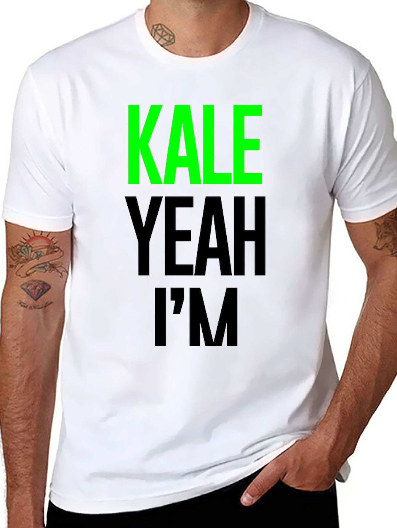 Kale Yeah Im T-Shirt - Funny Vegan Tee