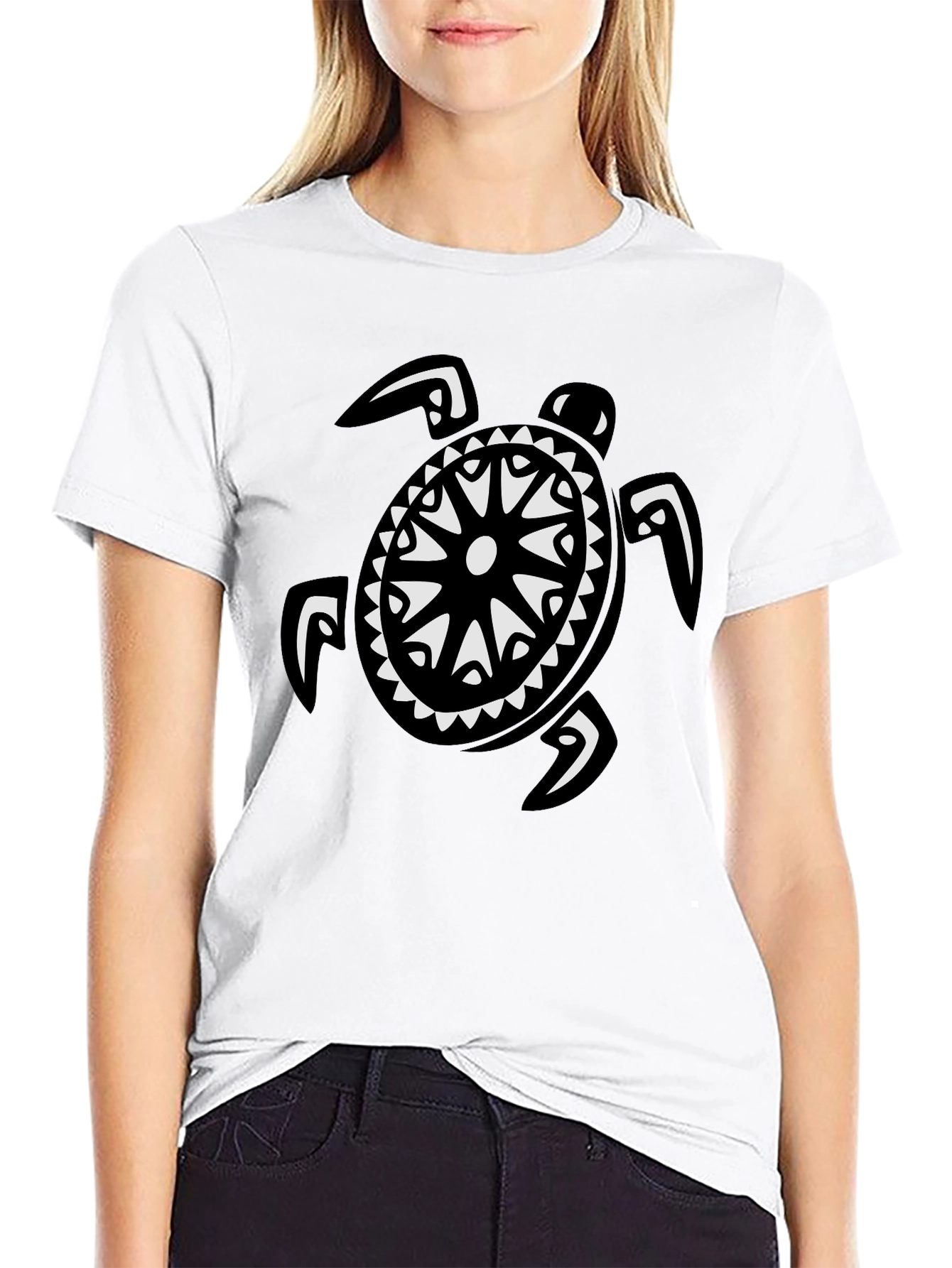 Black Turtle Graphic Tee - Island Style