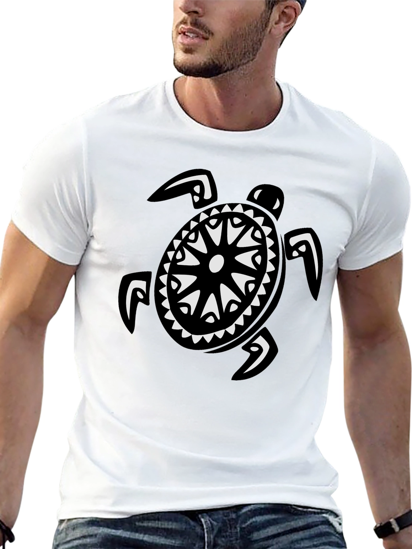 Black Turtle Graphic Tee - Island Style