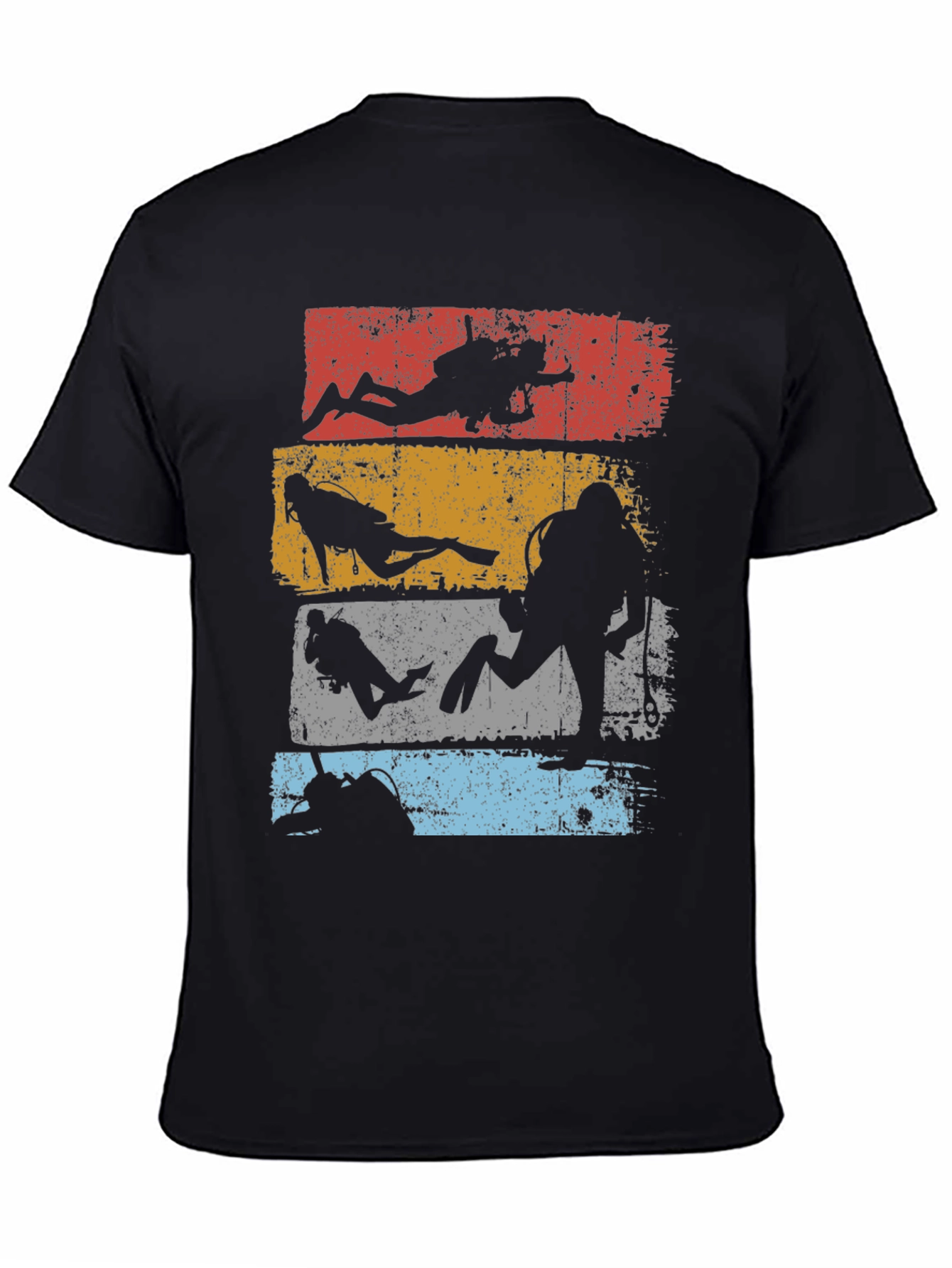 Diver Silhouette Retro T-Shirt