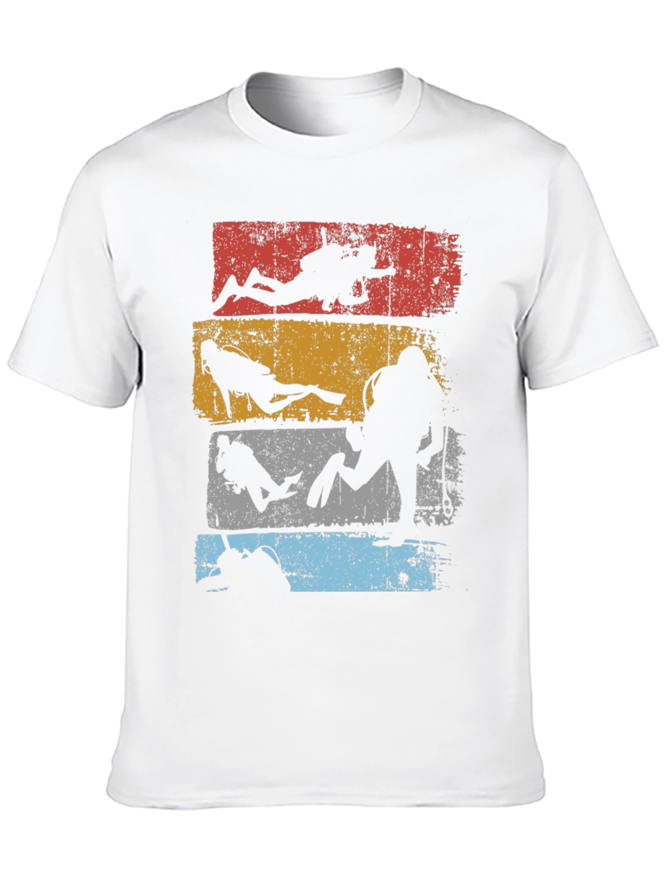 Diver Silhouette Retro T-Shirt