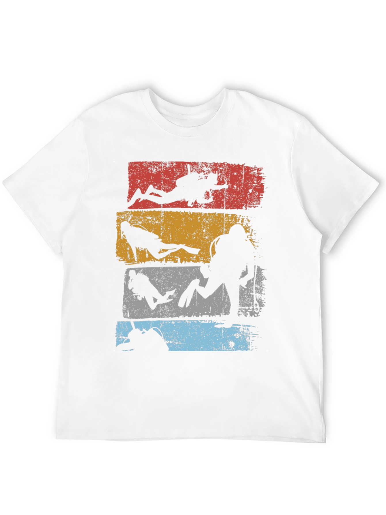 Diver Silhouette Retro T-Shirt