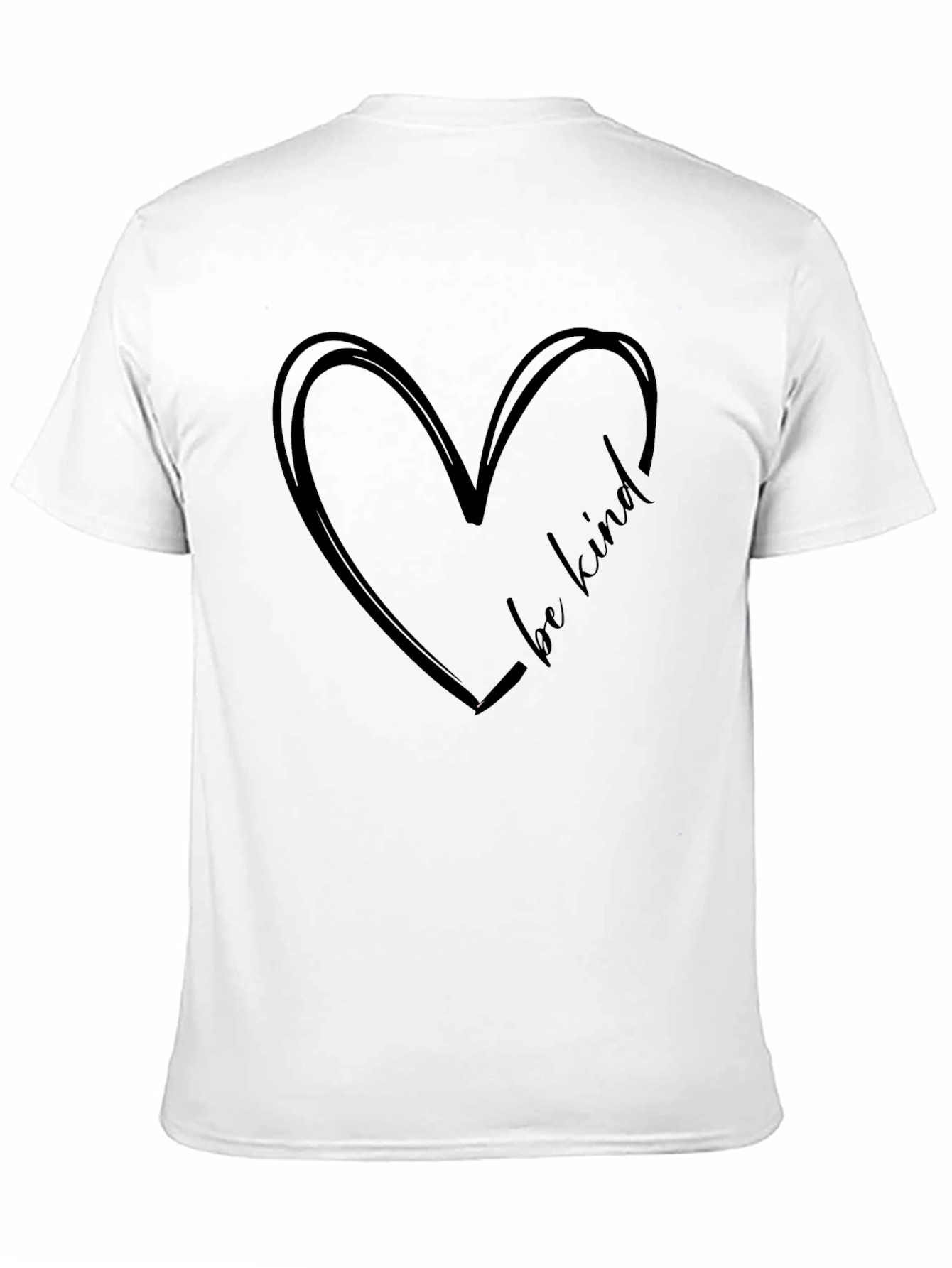 Be Kind Heart Graphic Tee - Black