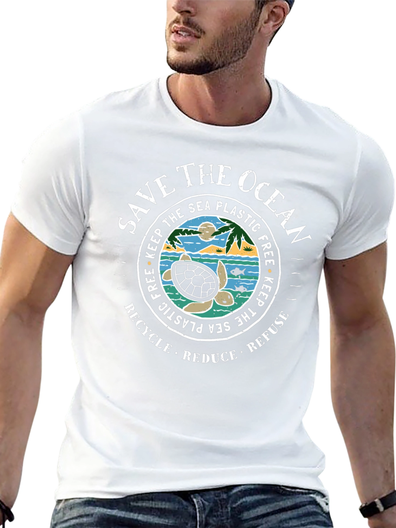 Save the Ocean Graphic T-Shirt