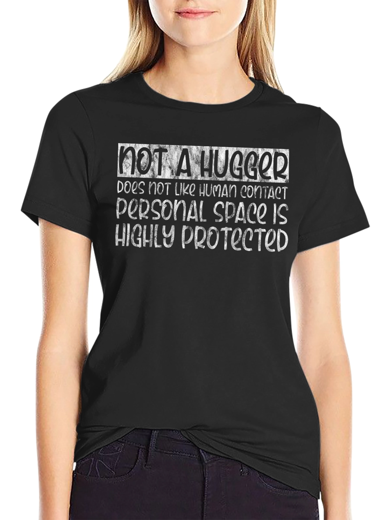Not a Hugger Graphic Tee - Introvert T-Shirt