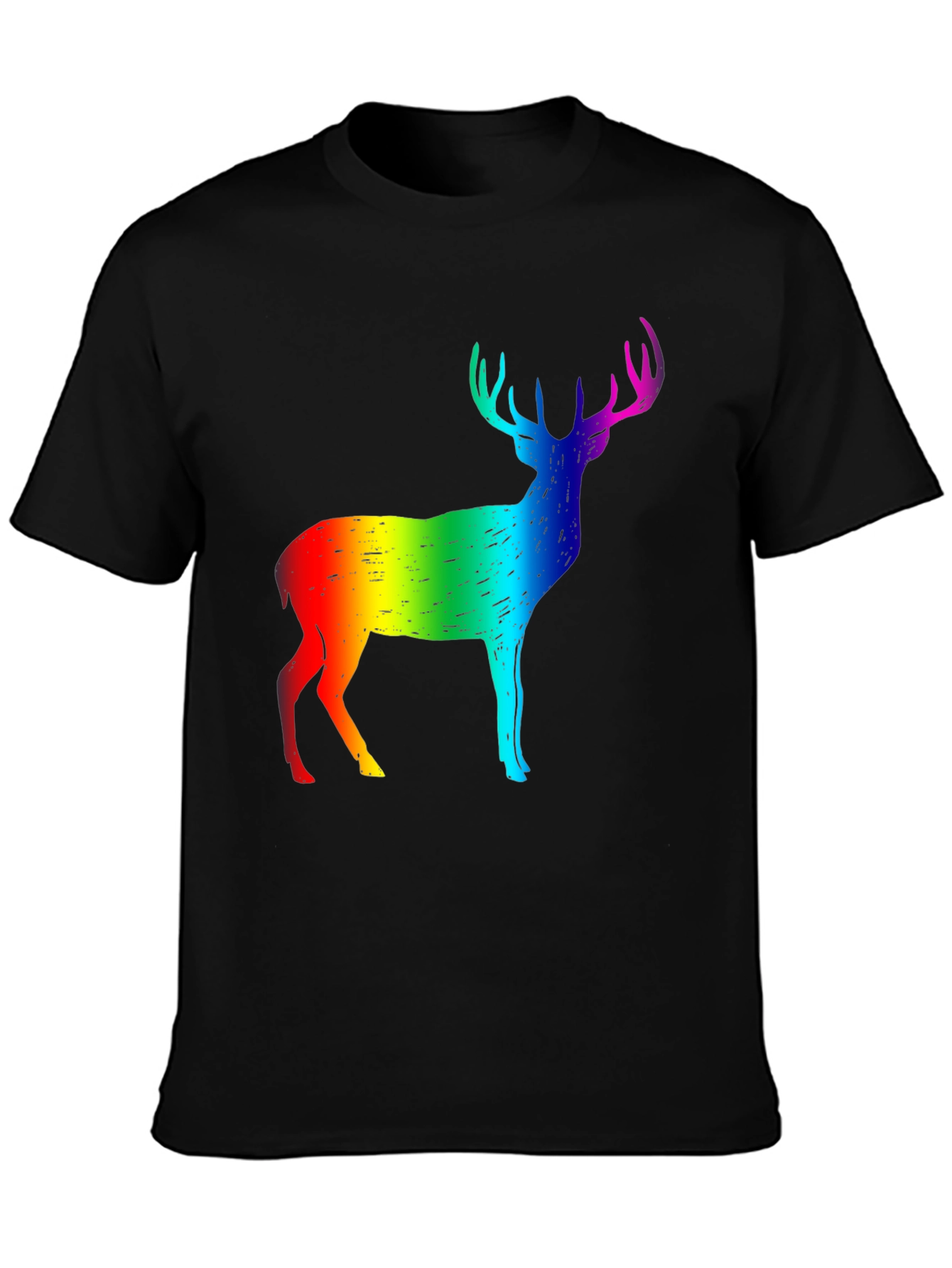 Rainbow Deer Graphic Tee - Pride Month