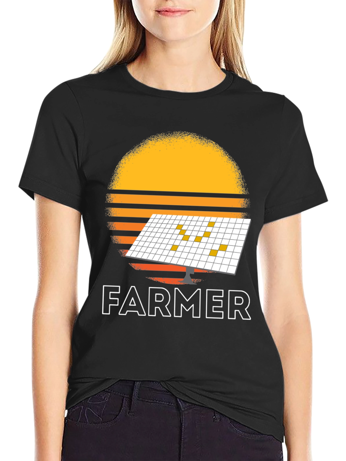 Solar Panel Farmer Graphic Tee