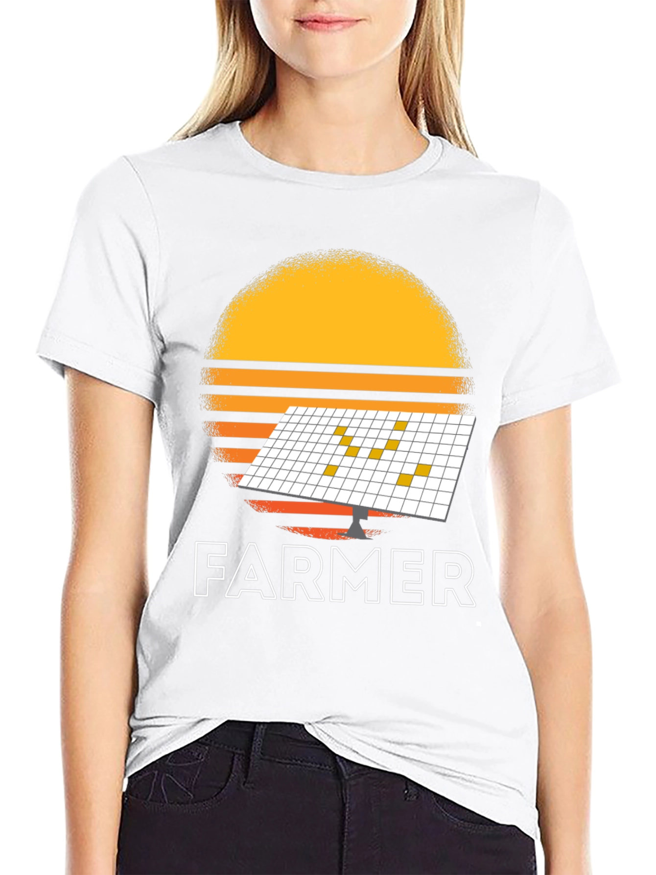 Solar Panel Farmer Graphic Tee