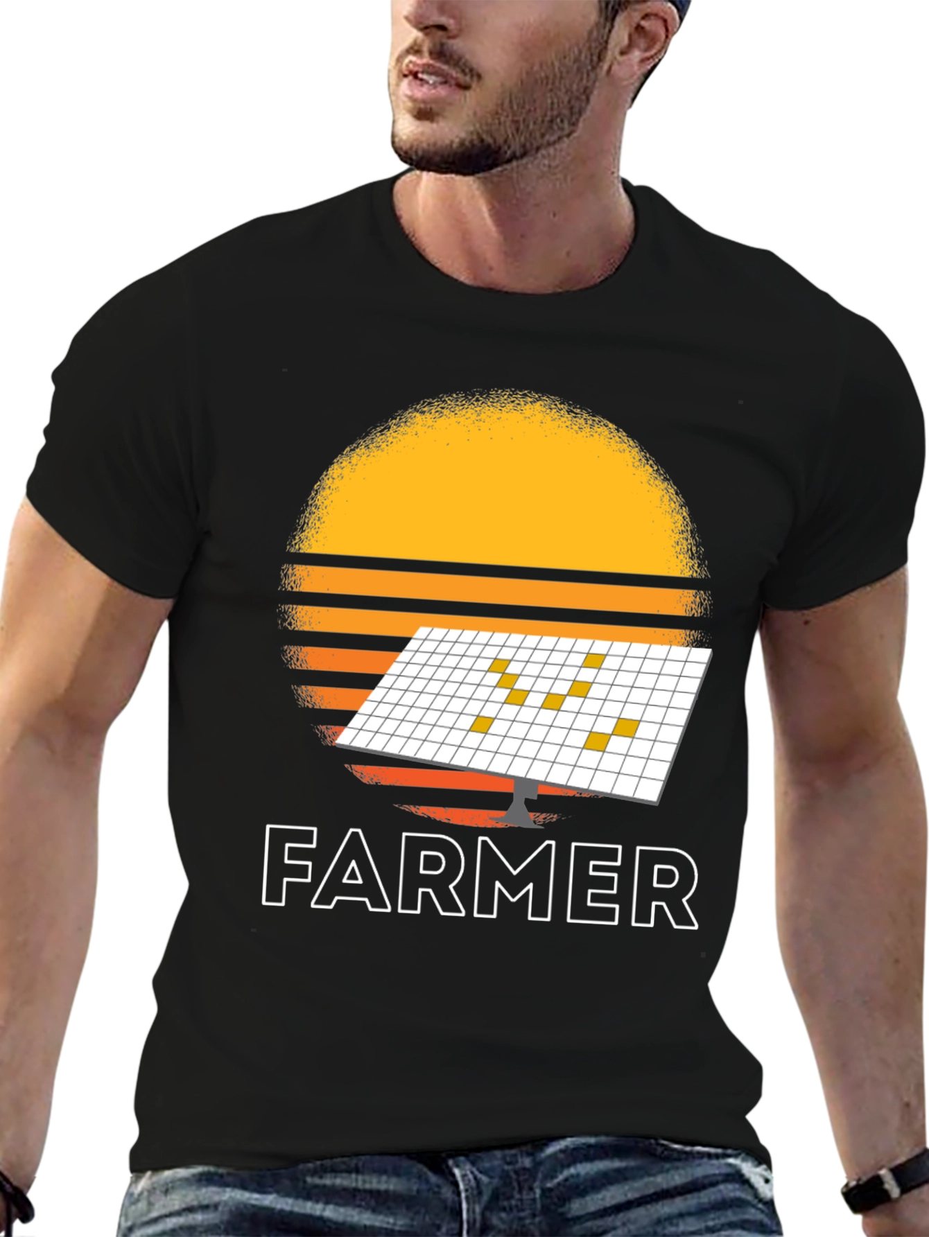 Solar Panel Farmer Graphic Tee