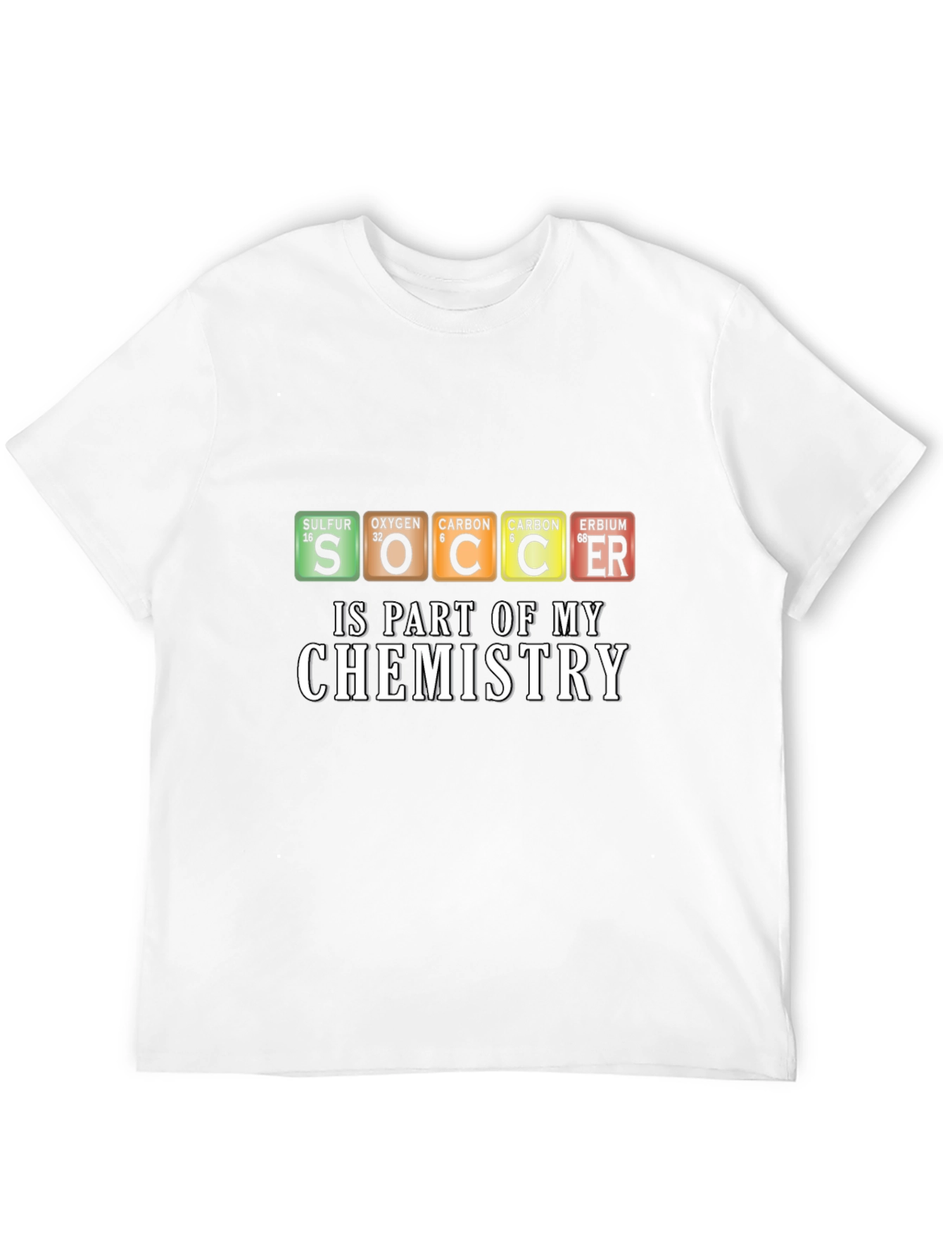 Soccer Chemistry Graphic T-Shirt - Black Tee
