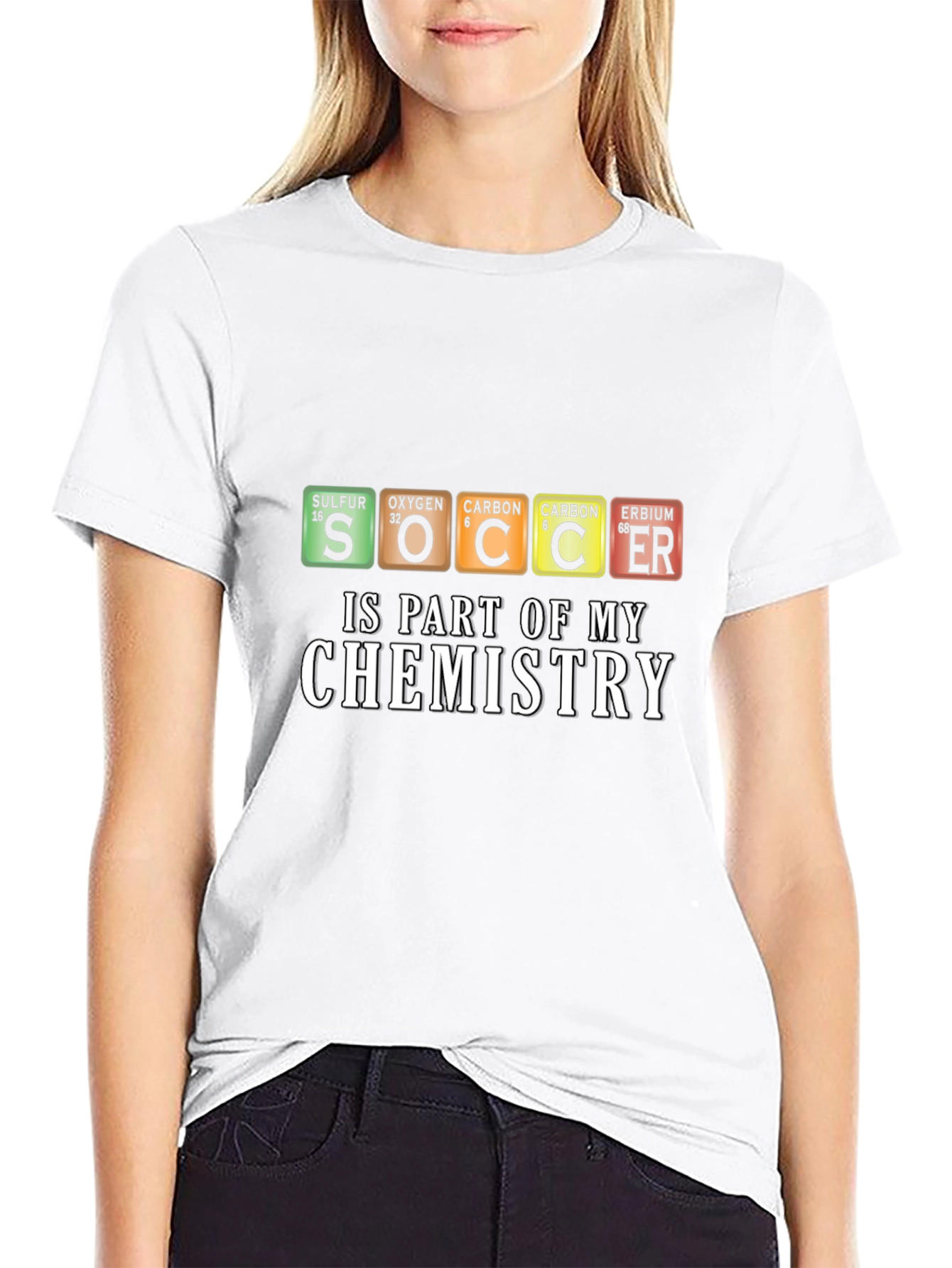 Soccer Chemistry Graphic T-Shirt - Black Tee