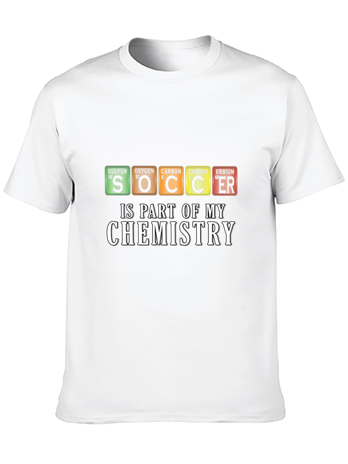Soccer Chemistry Graphic T-Shirt - Black Tee
