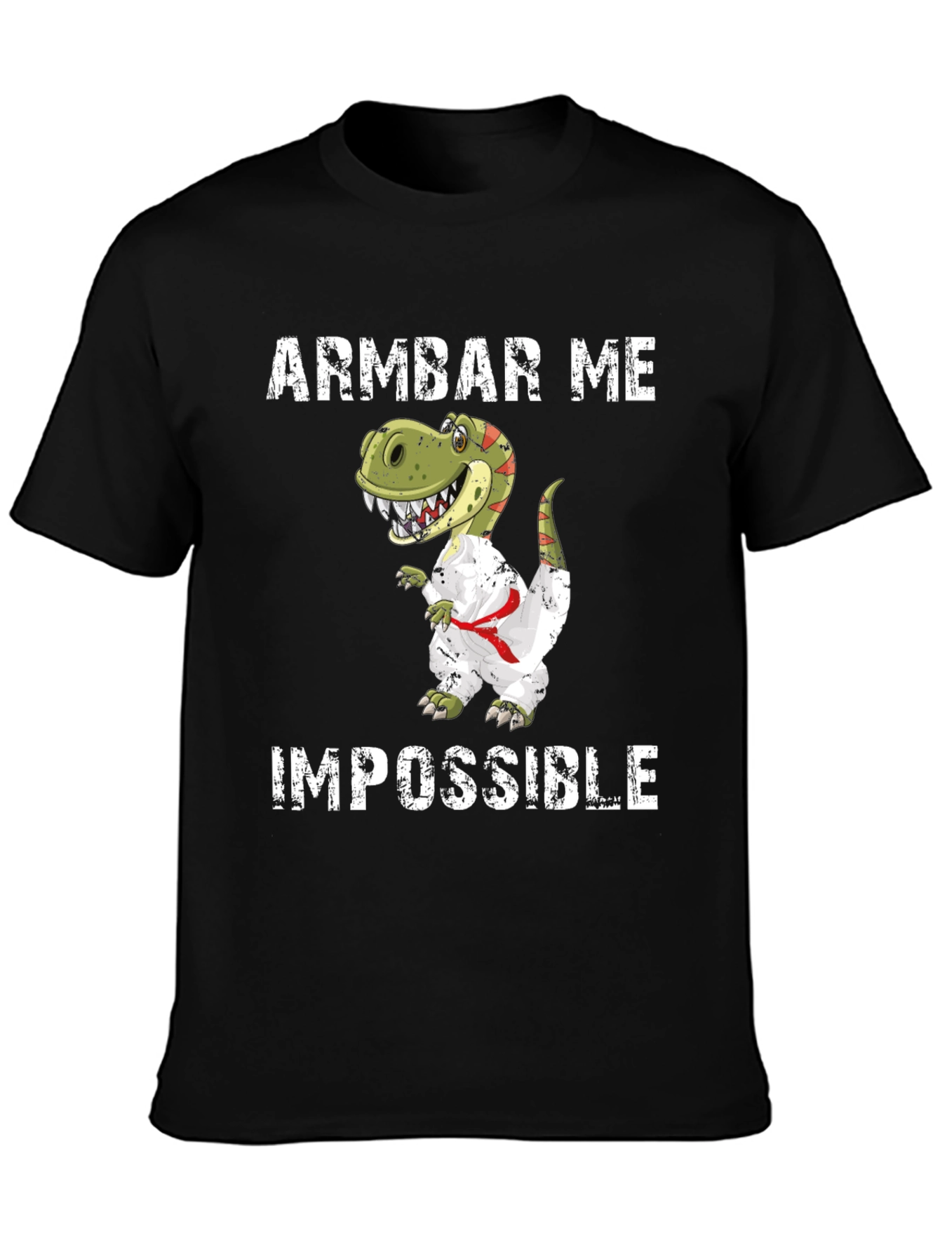 Armbar Me Impossible T-Shirt Funny Dinosaur Jiu Jitsu
