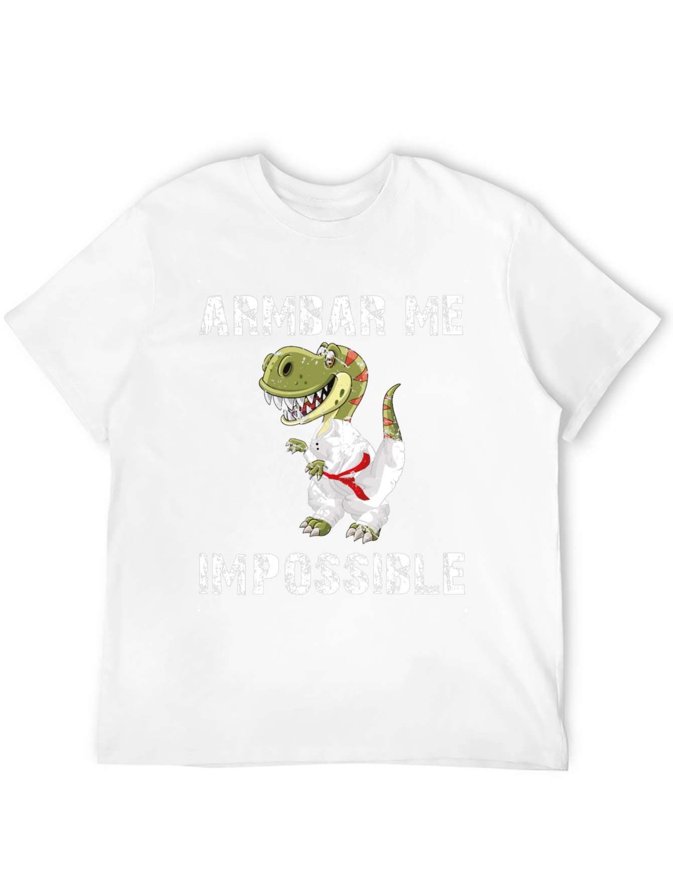 Armbar Me Impossible T-Shirt Funny Dinosaur Jiu Jitsu