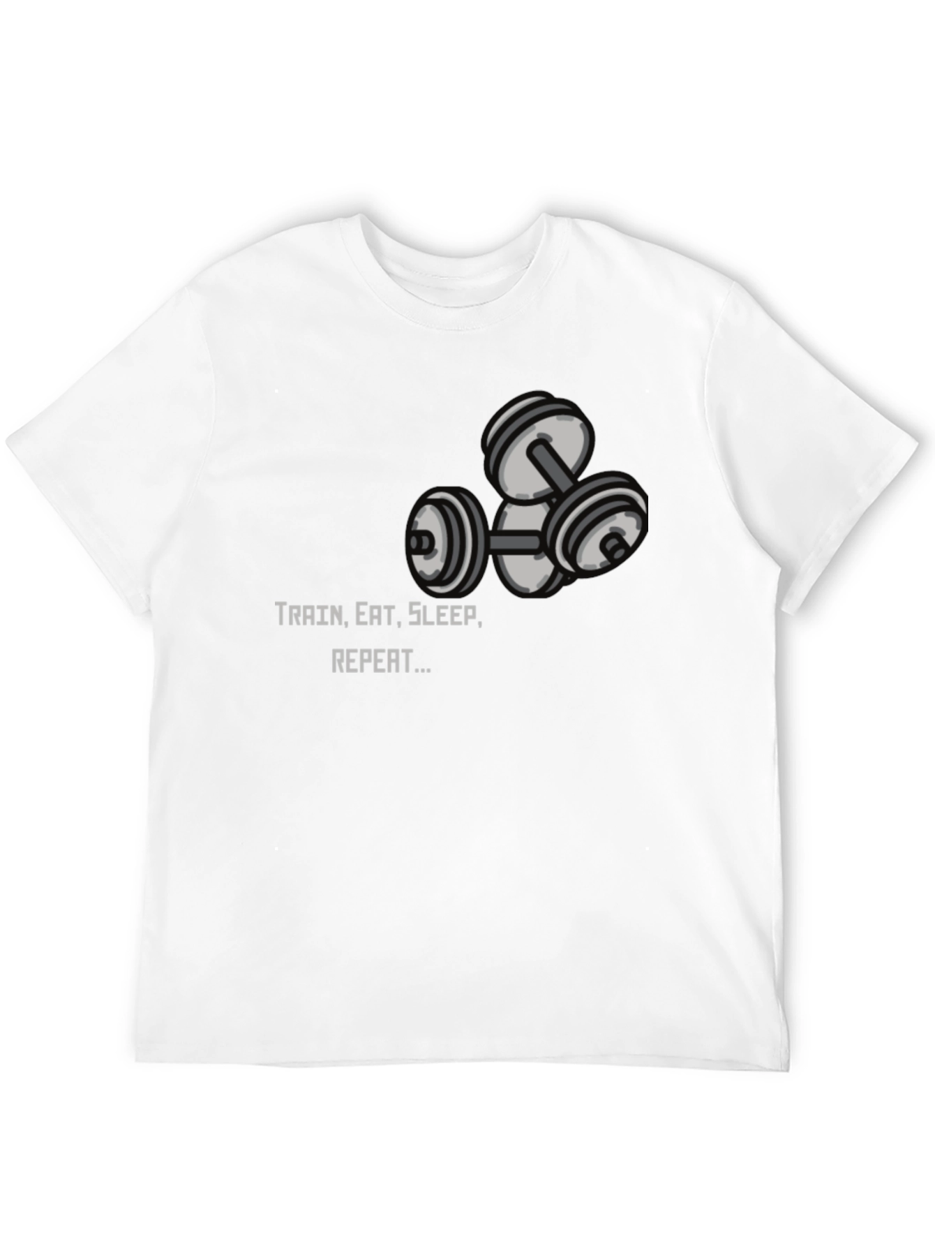 Train Eat Sleep Repeat Graphic Tee - Black