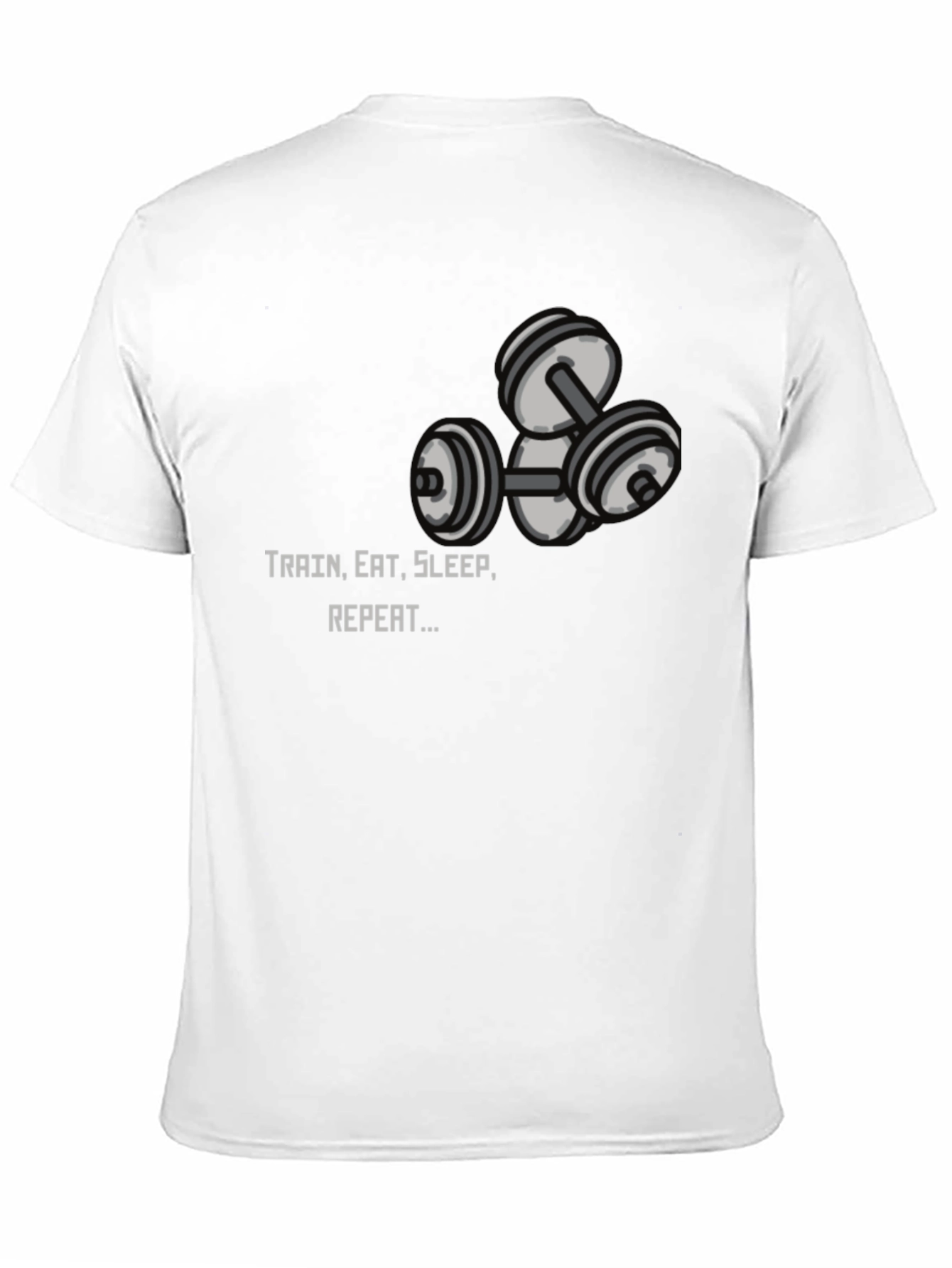 Train Eat Sleep Repeat Graphic Tee - Black