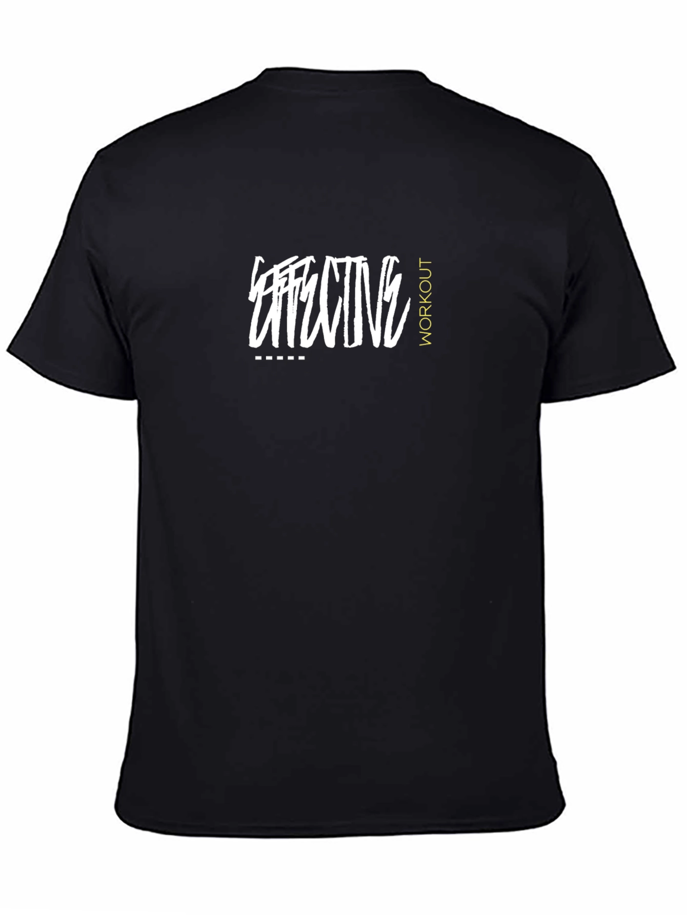 Effective Workout Graphic Print T-Shirt - Black
