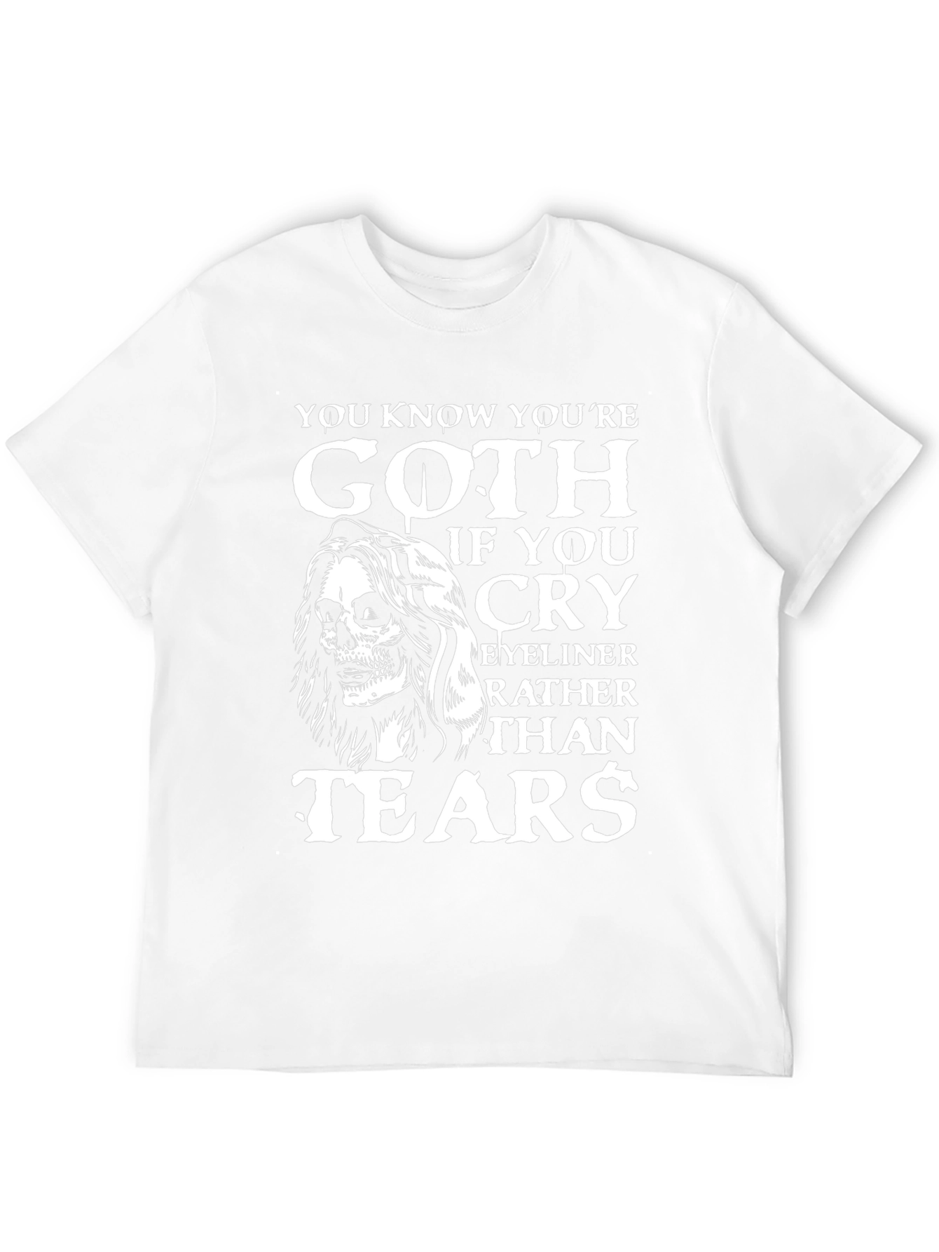 Goth Eyeliner Tears T-Shirt