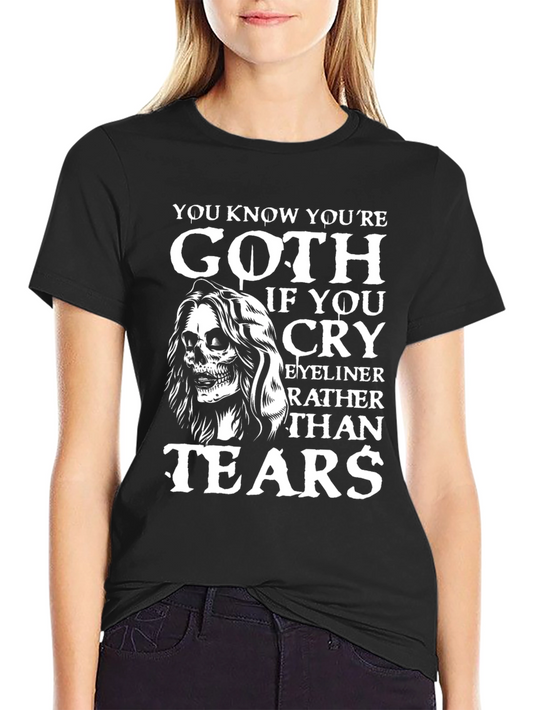 Goth Eyeliner Tears T-Shirt