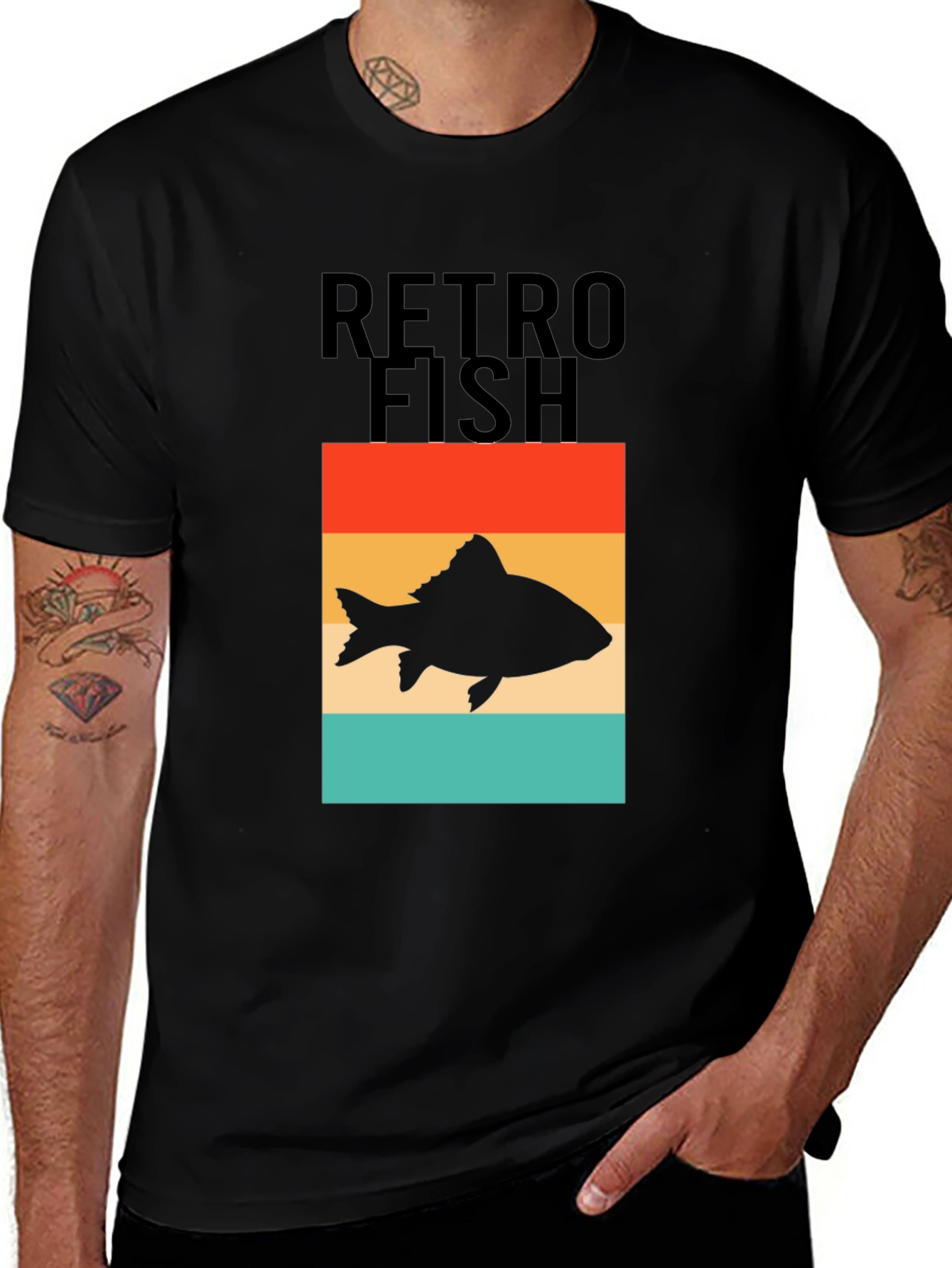 Retro Fish Graphic T-Shirt - Angler Style