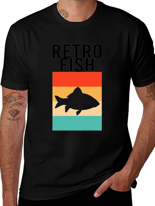 Retro Fish Graphic T-Shirt - Angler Style