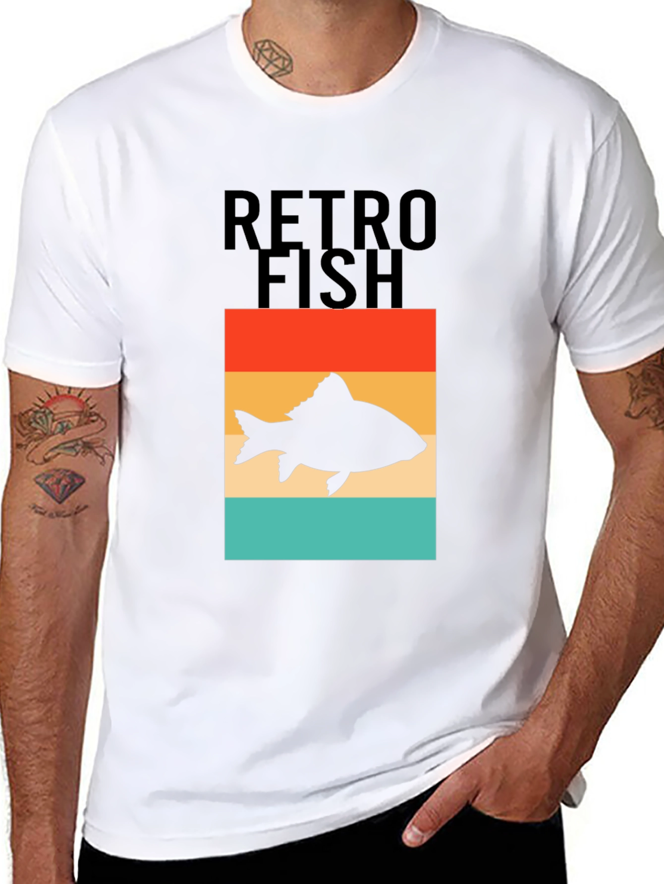 Retro Fish Graphic T-Shirt - Angler Style