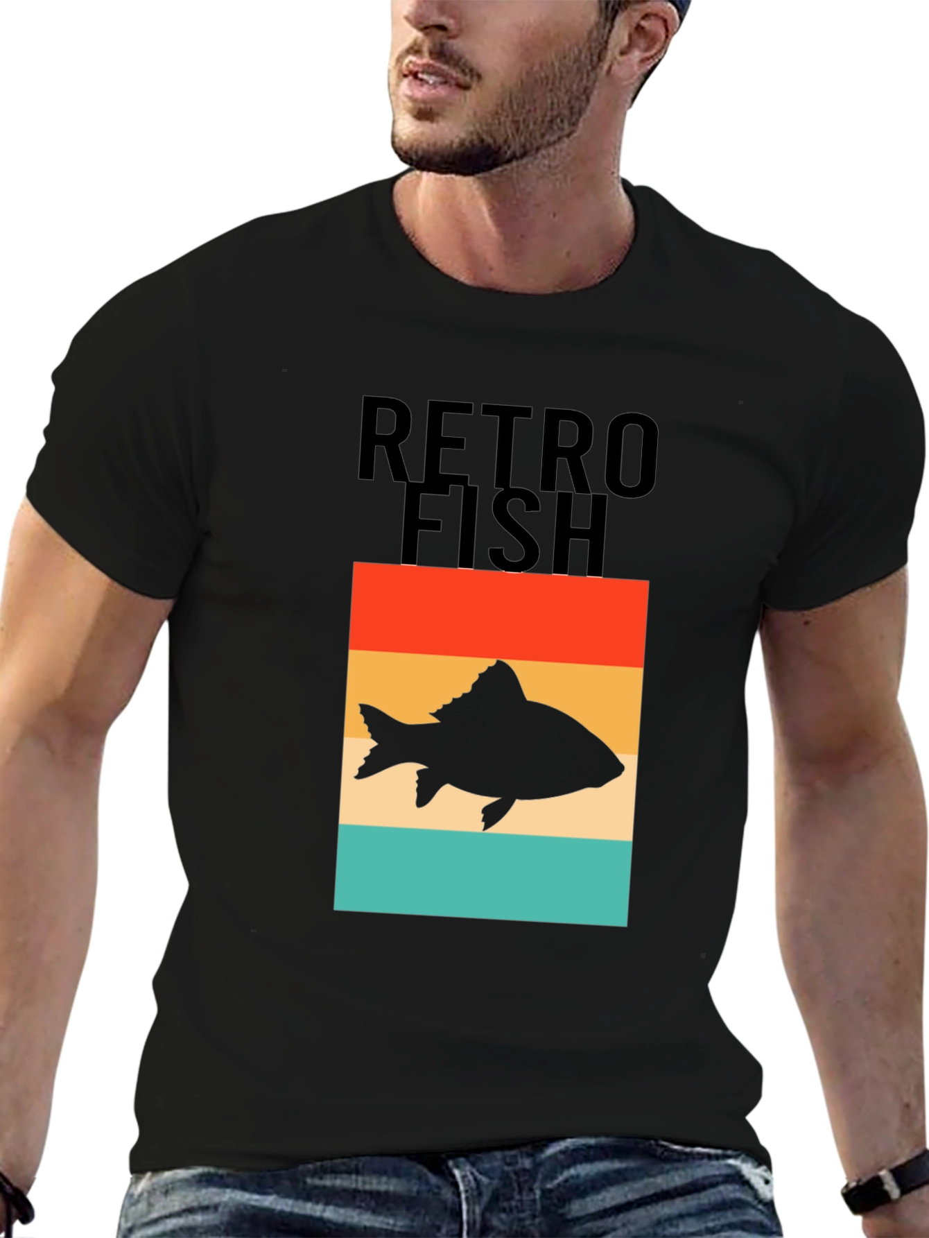 Retro Fish Graphic T-Shirt - Angler Style