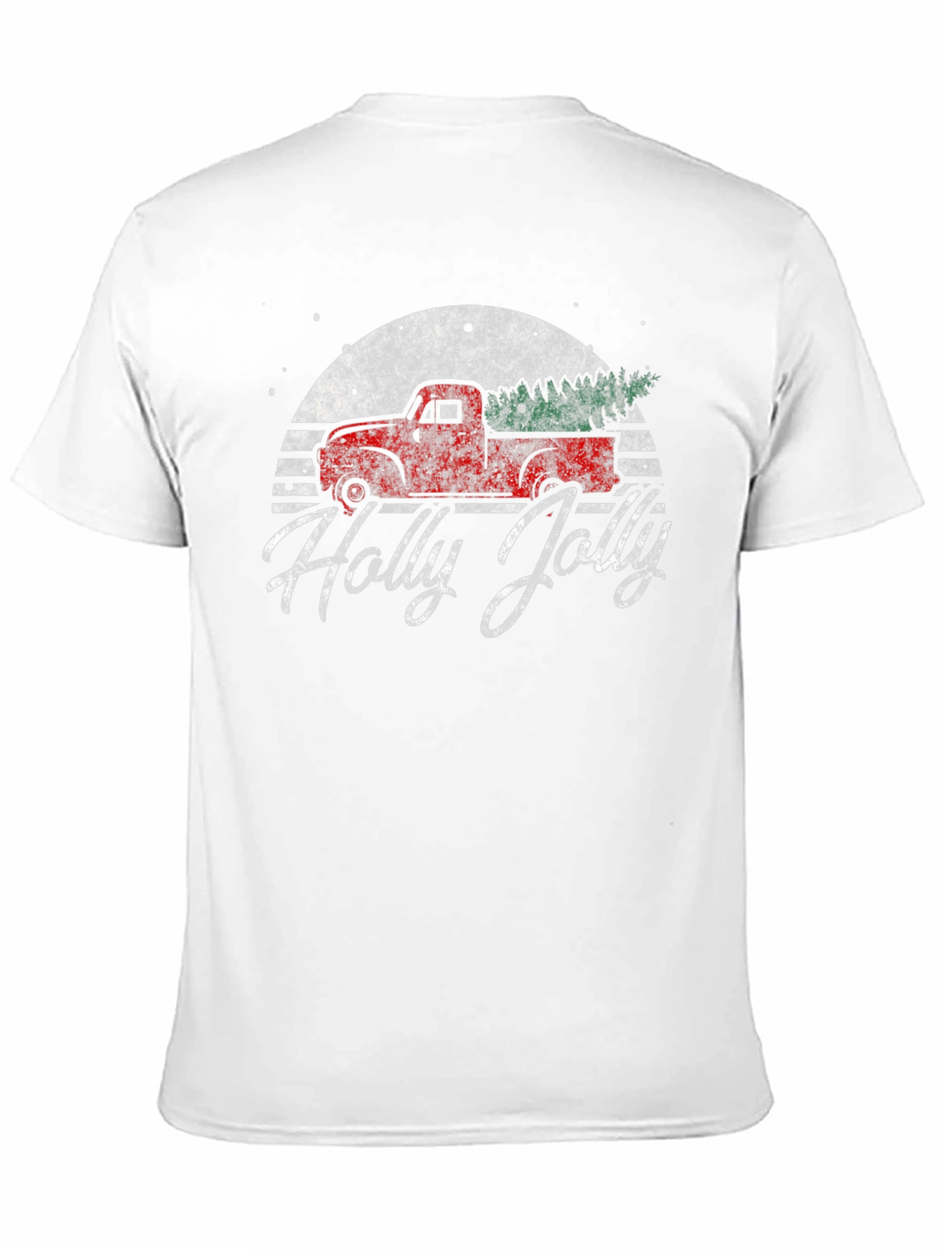 Holly Jolly Retro Truck Graphic T-Shirt