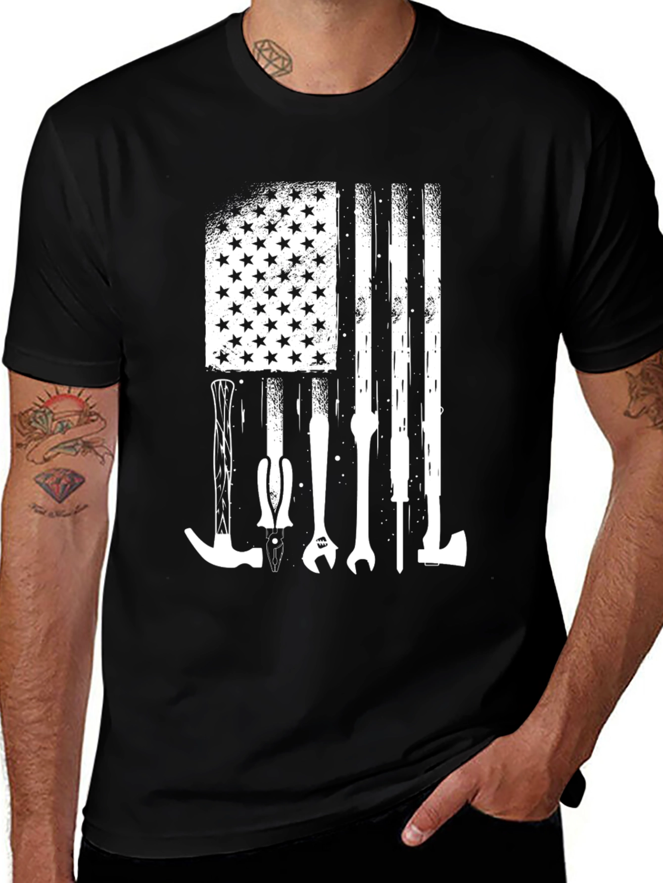 American Flag Tool T-Shirt