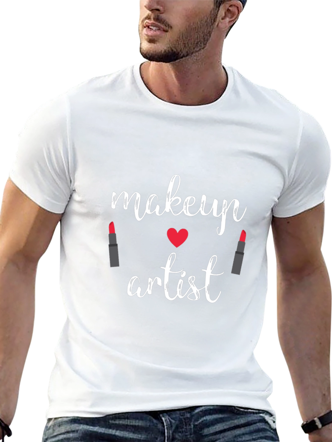 Makeup Artist T-Shirt - Black Crew Neck