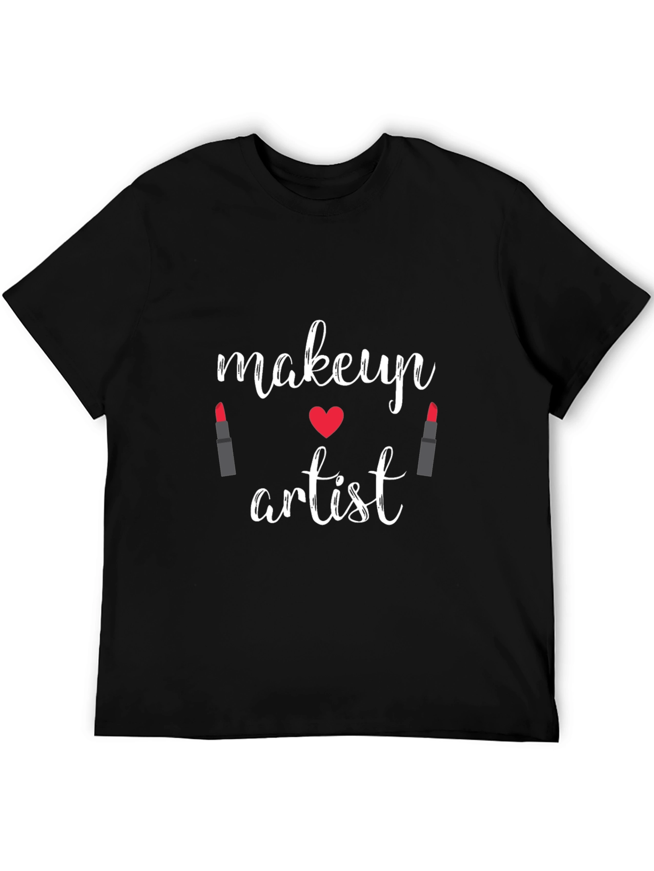 Makeup Artist T-Shirt - Black Crew Neck