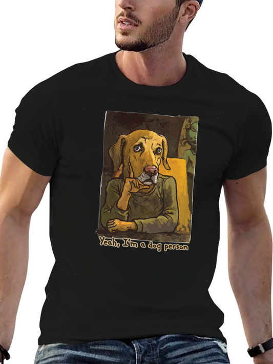 Dog Person Graphic Tee - Black