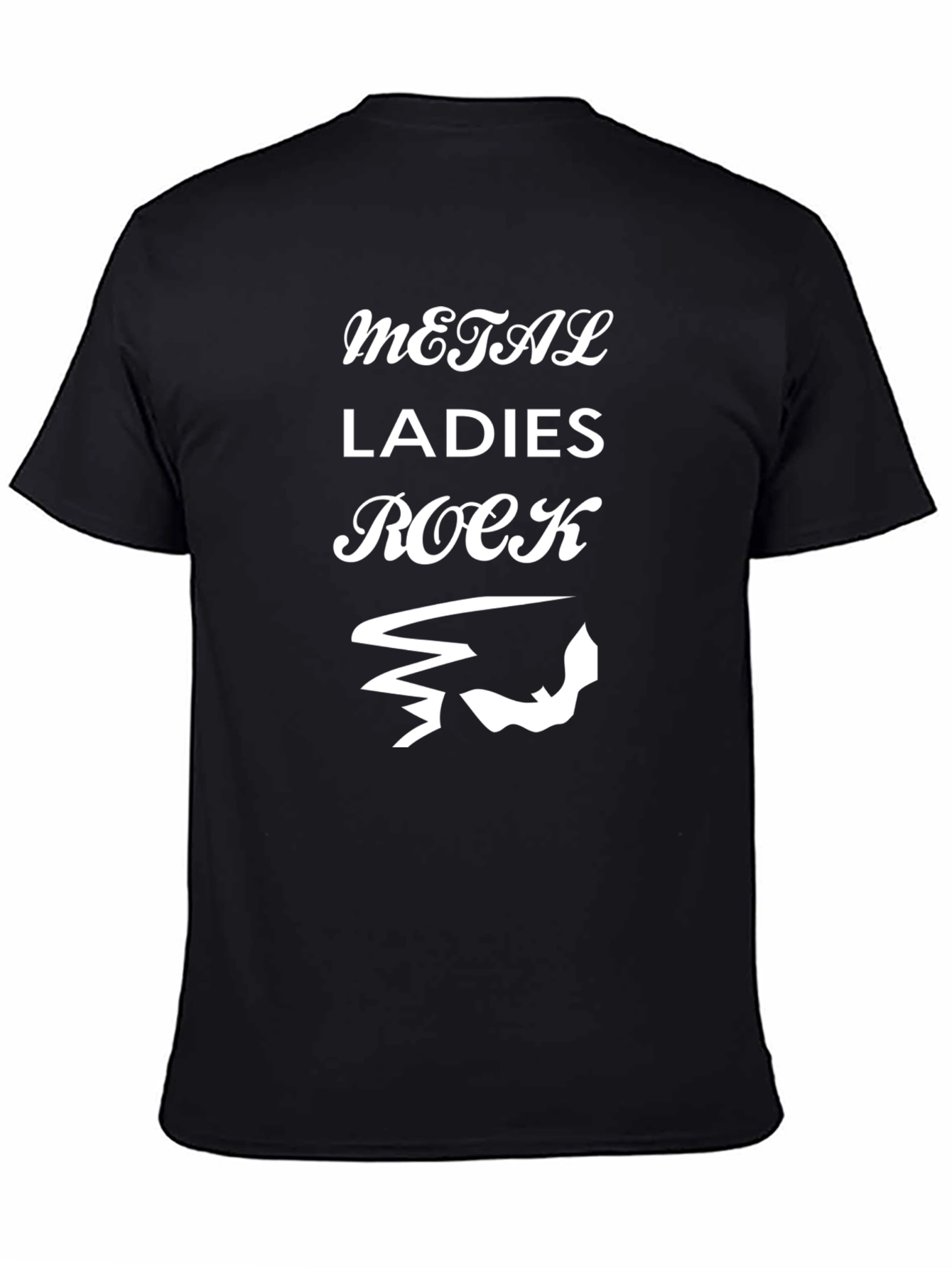 Metal Ladies Rock Black T-Shirt