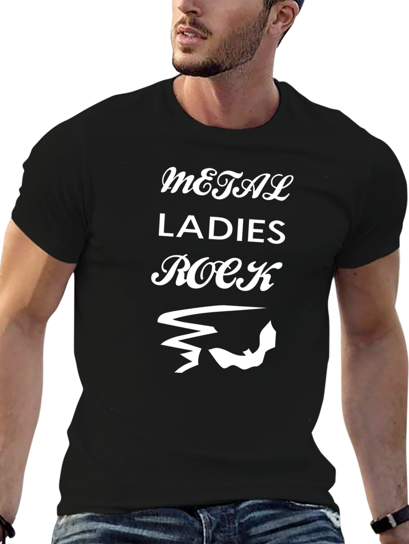 Metal Ladies Rock Black T-Shirt