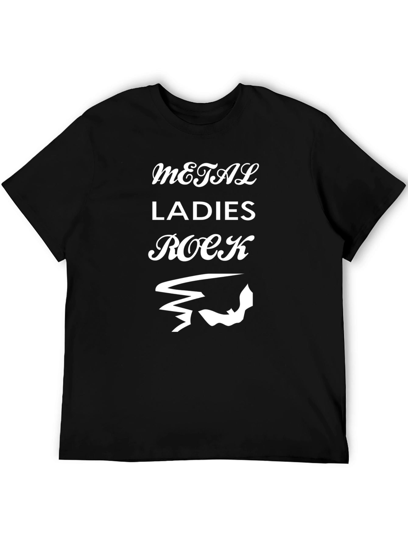 Metal Ladies Rock Black T-Shirt