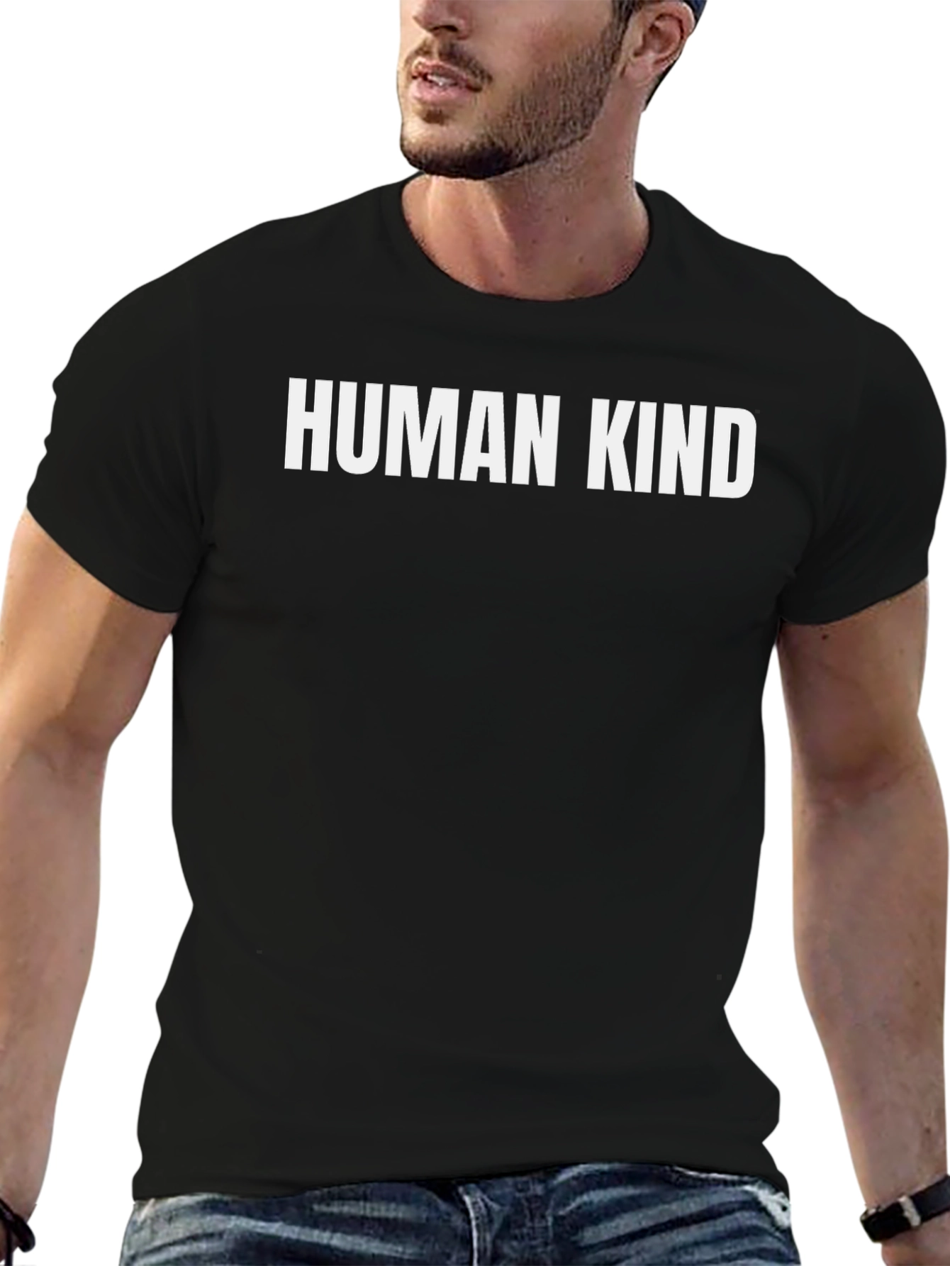 Human Kind Graphic Tee - Unisex Black T-Shirt
