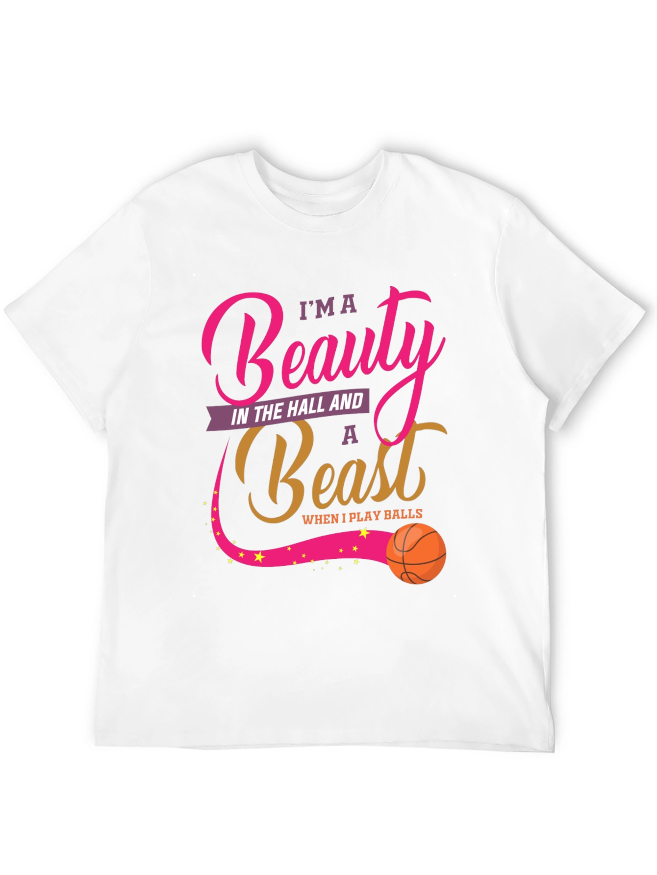Beauty and Beast Basketball T-Shirt