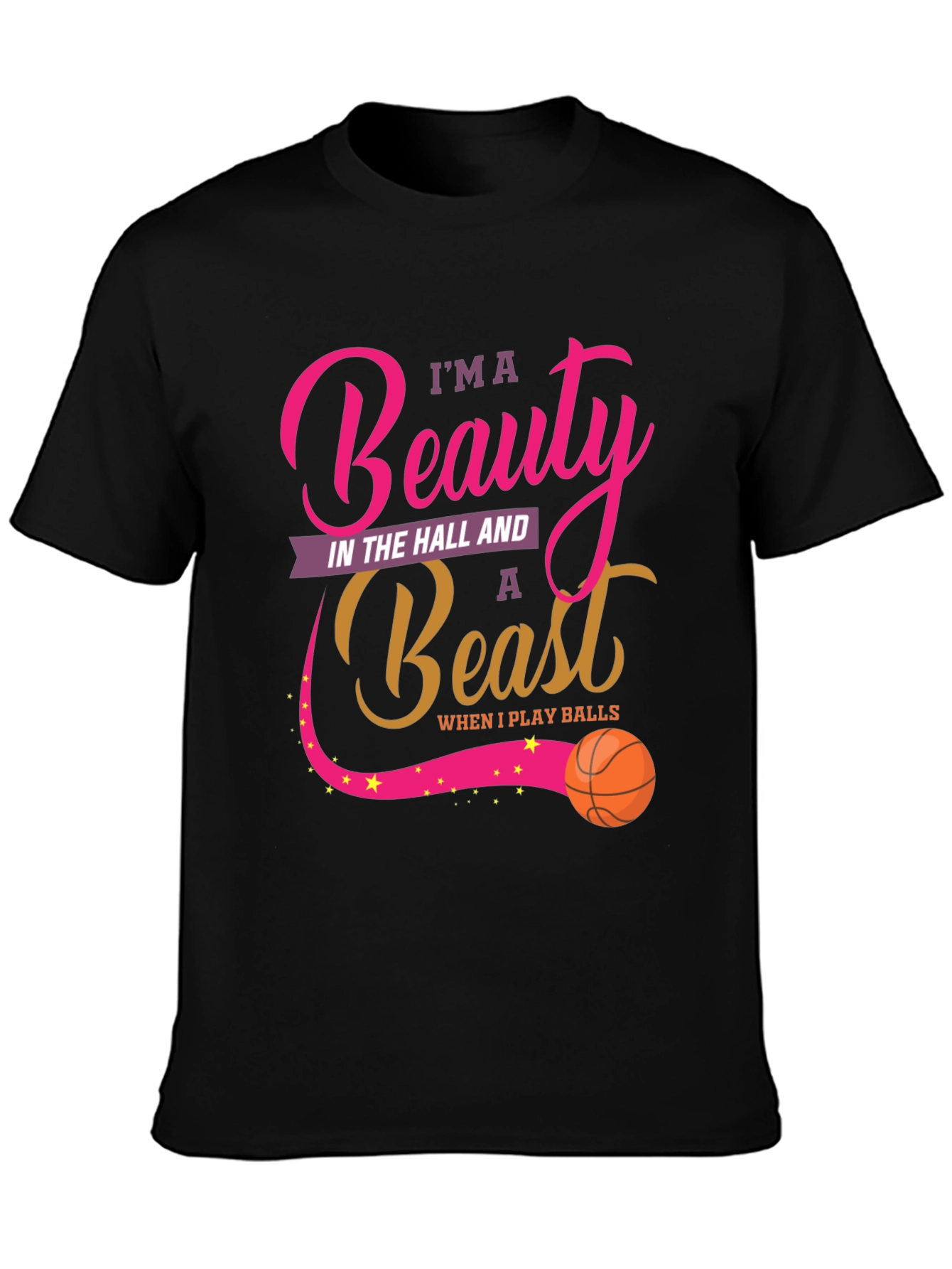 Beauty and Beast Basketball T-Shirt