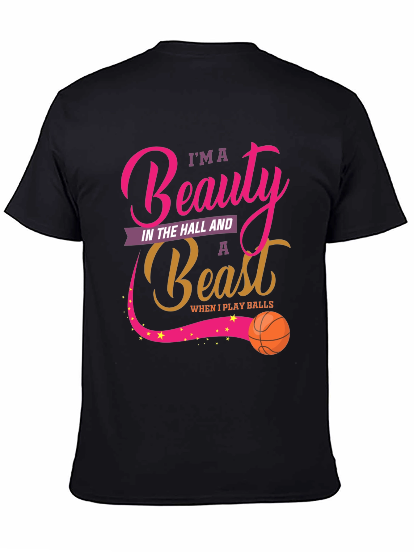 Beauty and Beast Basketball T-Shirt