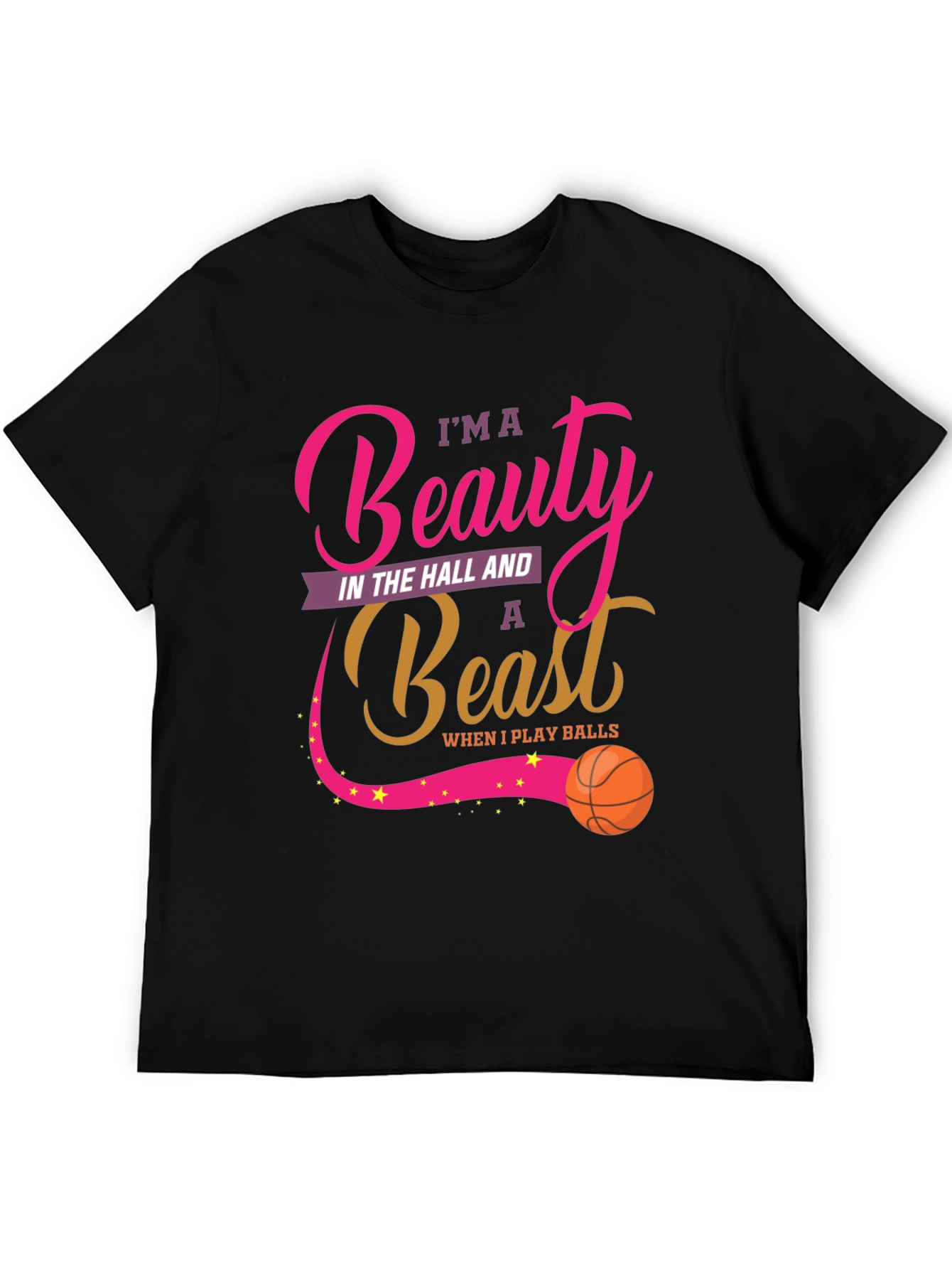 Beauty and Beast Basketball T-Shirt